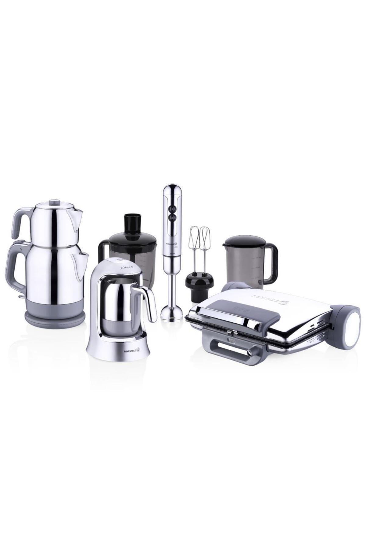 KORKMAZ Inox 14 Parça Elektrikli Çeyiz Seti
