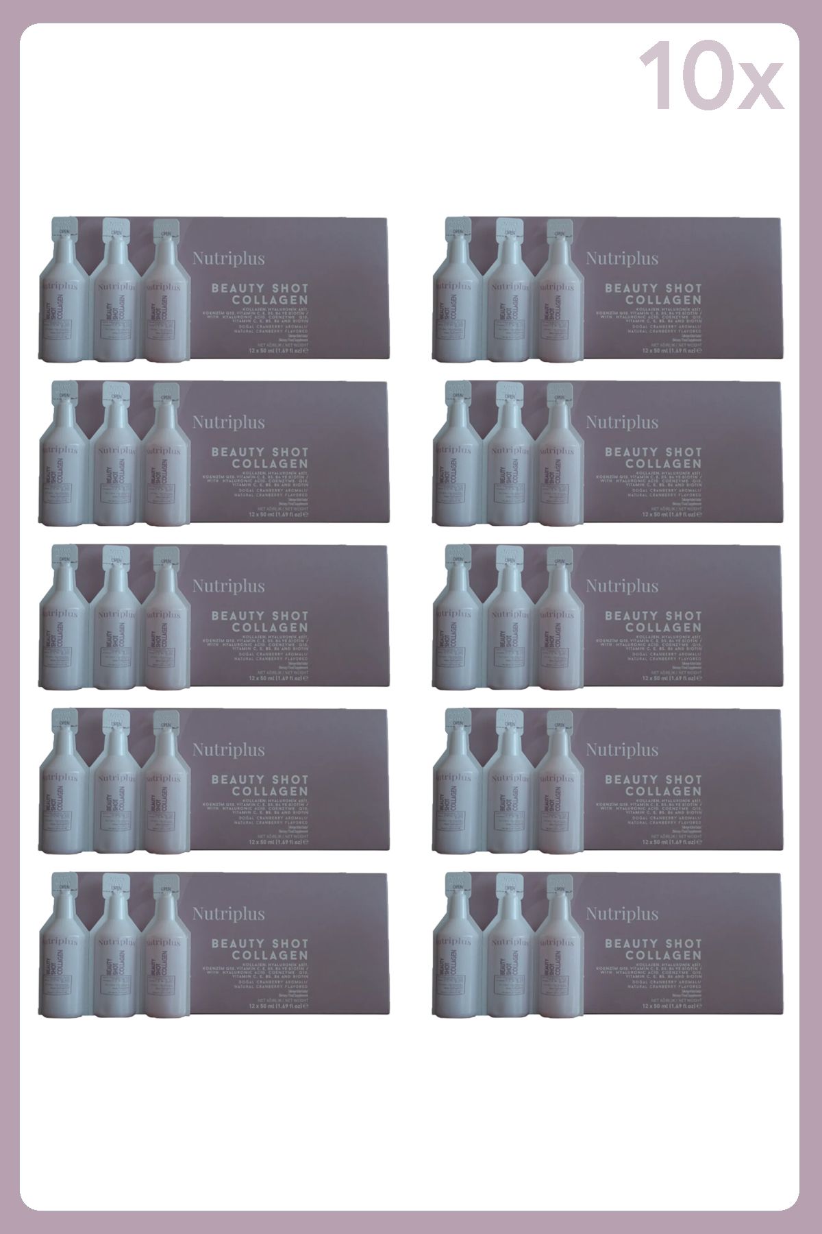 Farmasi Nutriplus Beauty Shot Collagen 12 li Flakon - 10 Adet