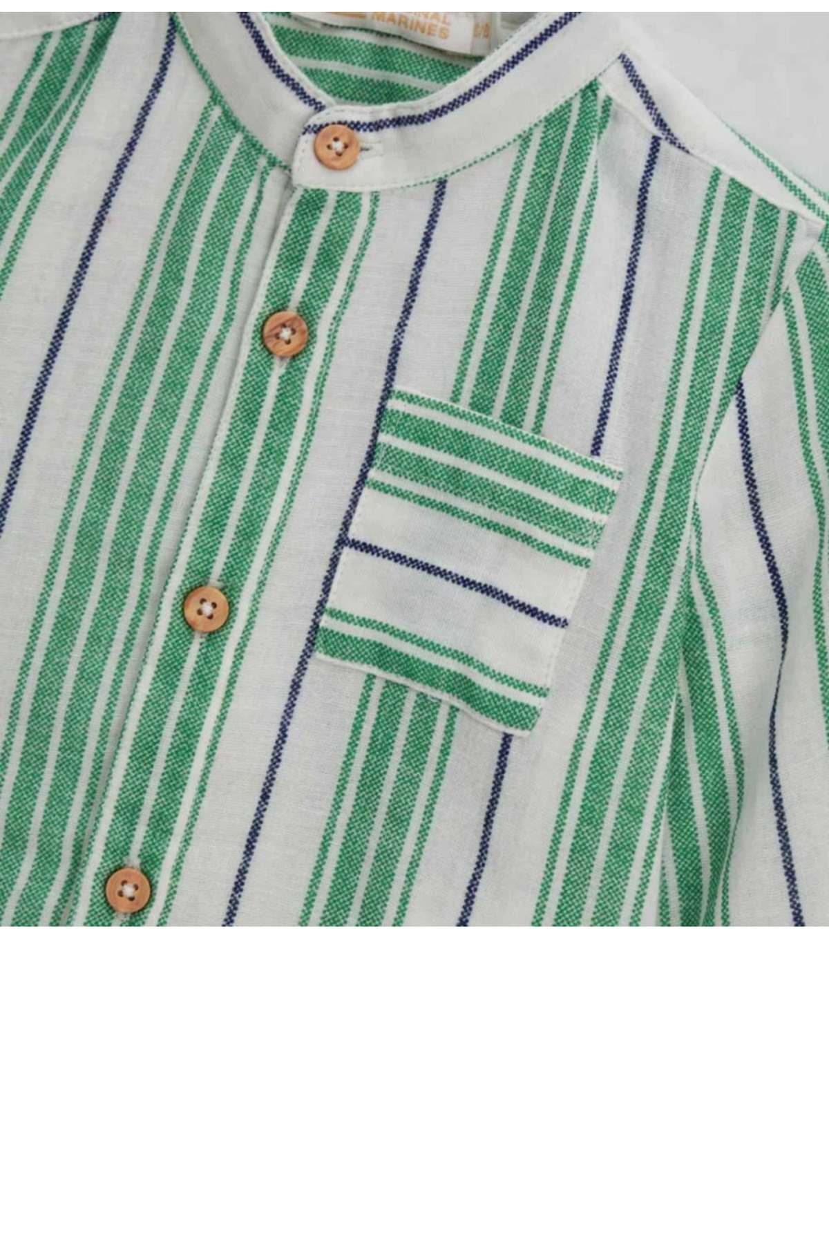 ORIGINAL MARINES Orginal Marines Erkek Bebek Hakim Yaka Gömlek 9-24 Ay Yeşil fotoğrafı 2 (önizleme)