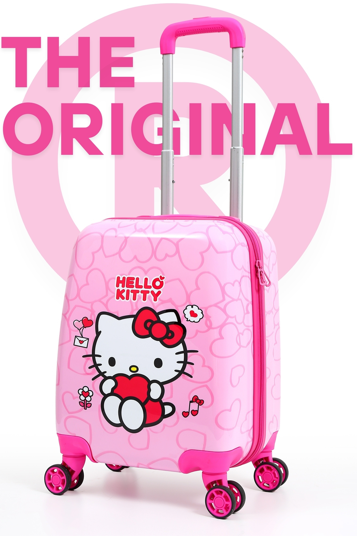 Gedox Kids Hello Kitty Lisanslı Çocuk Valizi Pembe | Darbeye