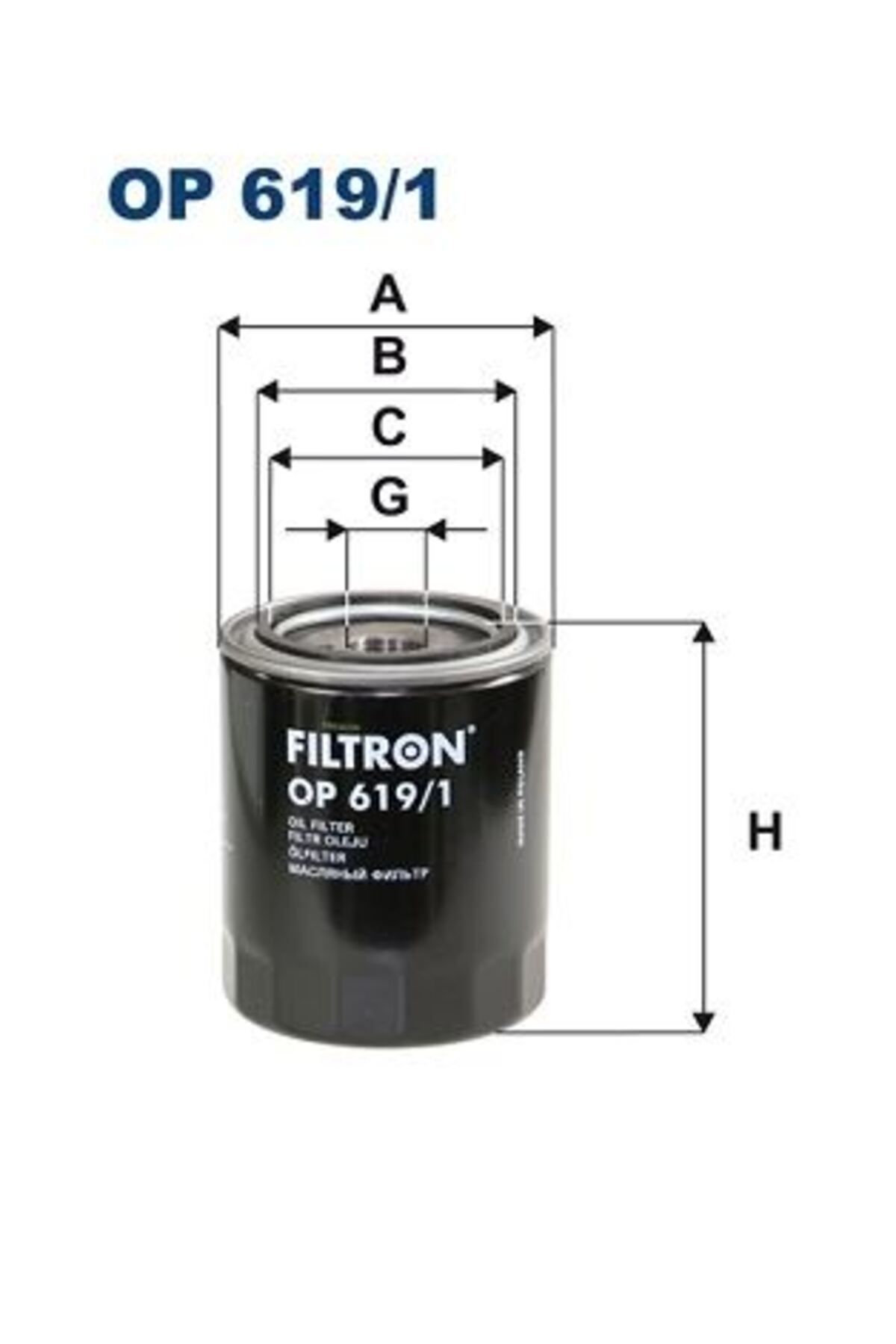 Filtron YAĞ FİLTRESİ TOYOTA HİACE 2.4 D 79HP (95-06) J9091530002