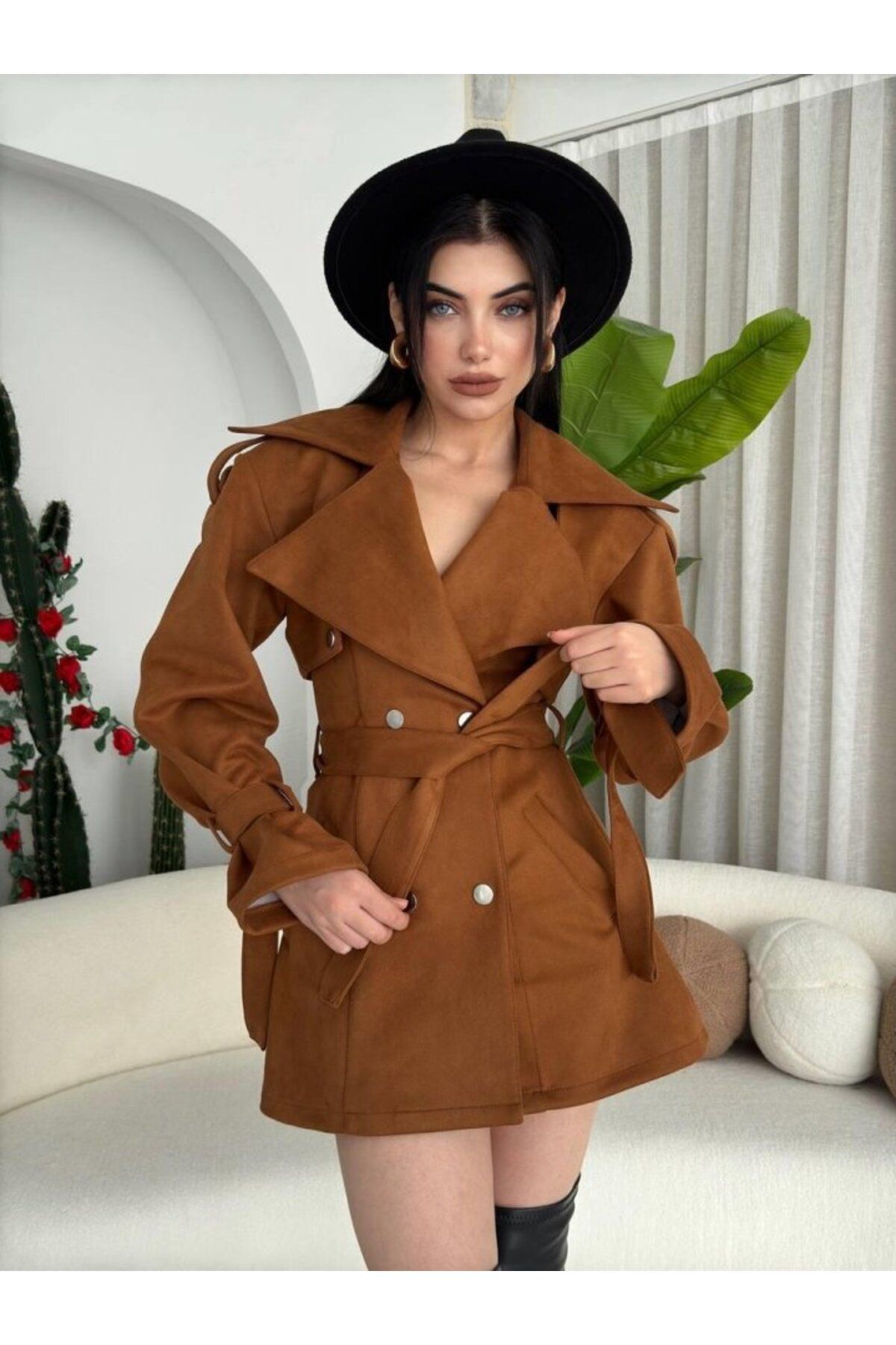 MODA PeX Kemerli Ceket