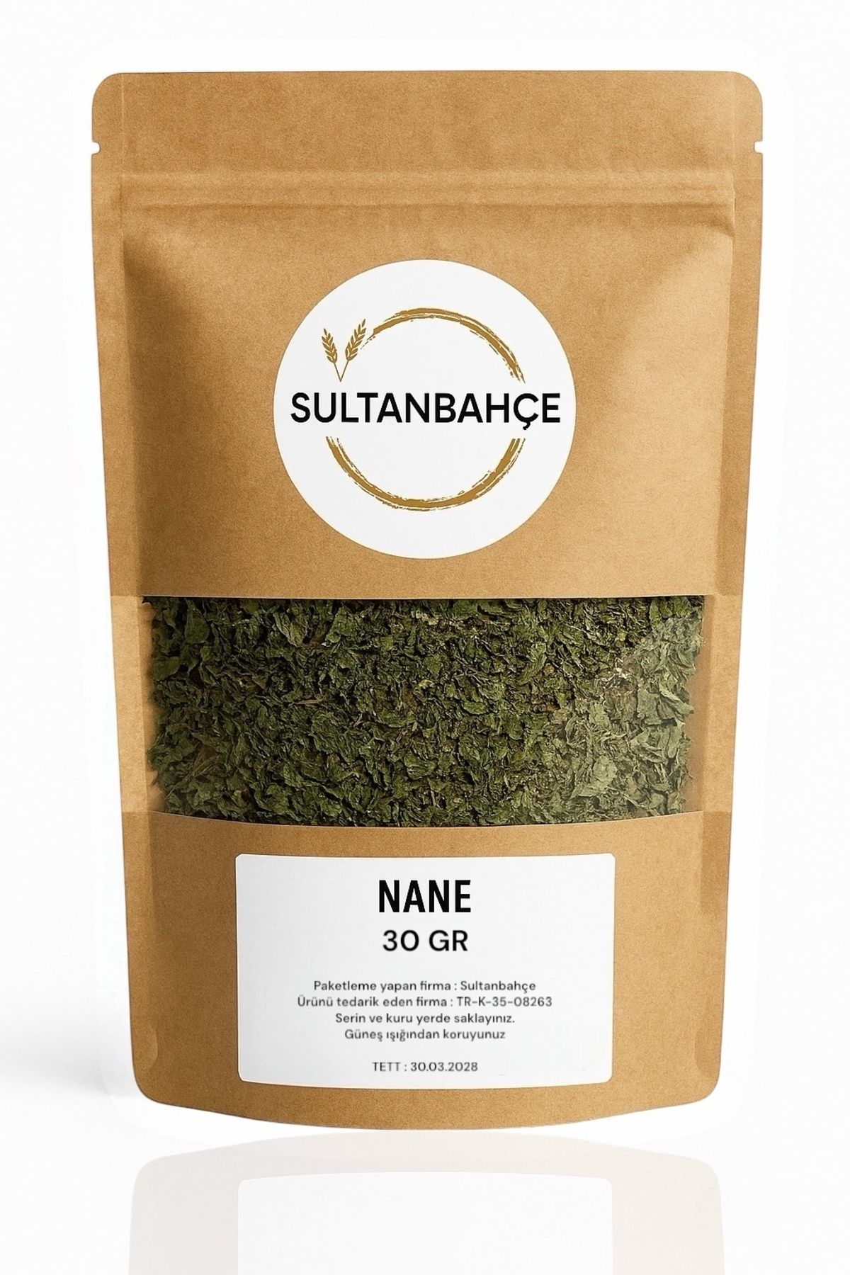 sultanbahçe Doğal Kurutulmuş Nane 30 gr. - Katkısız ve Aromatik Baharat - %100 Doğal ve Taze