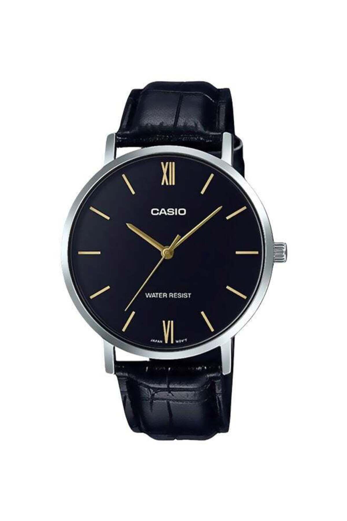 Casio-Men's Enticer Series Water Resistant Analog Watch MTP-VT01L-1BUDF - 40 mm - Black 1