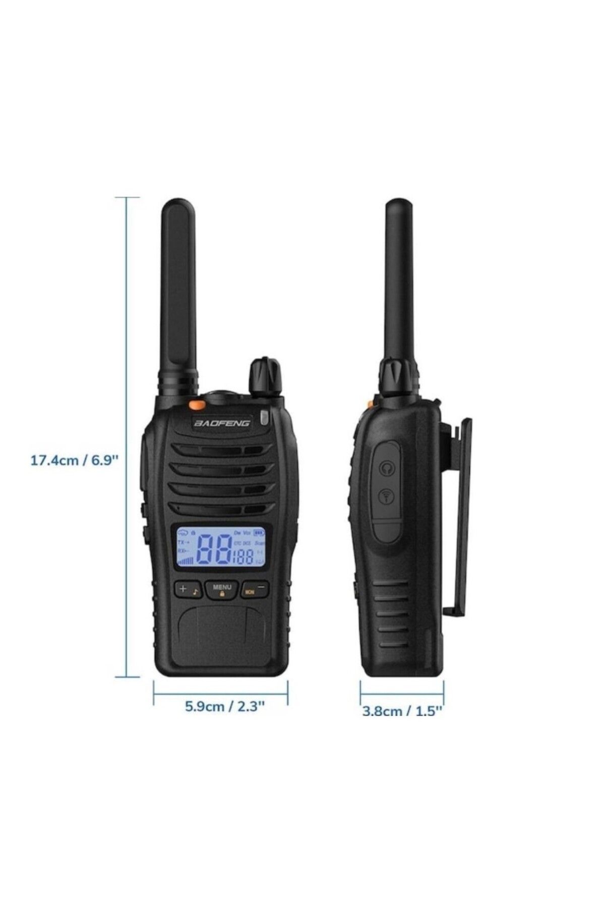 E88 Ekranlı Lisanssız Pmr El Telsizi - 3