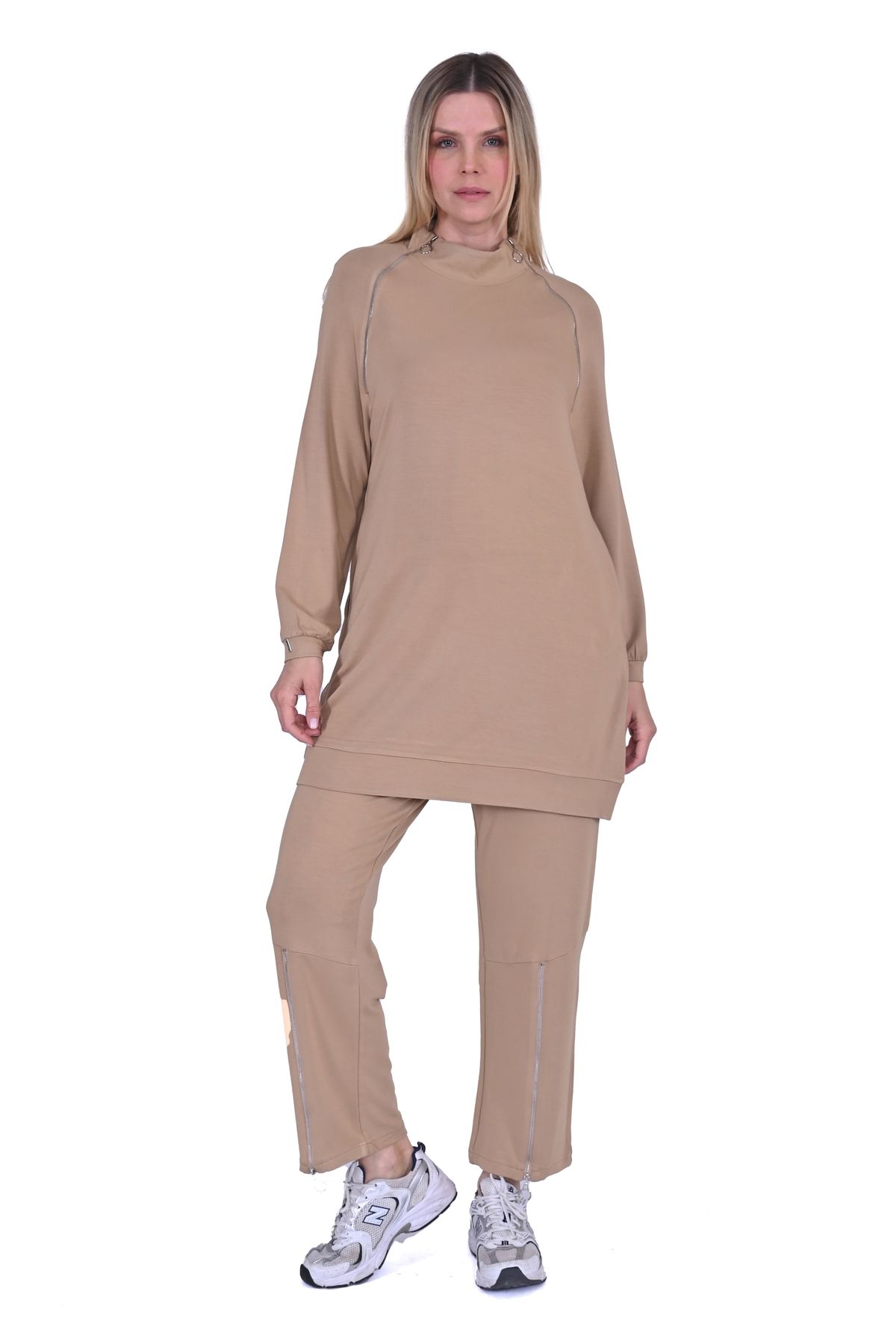 Invee-INVEE 6956 - Σετ φόρμας δύο κλωστών Camel Color 5