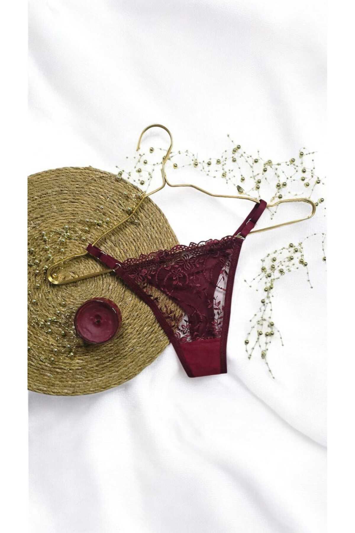 Mark Bells  Dantelli bralet takım - Görsel 5