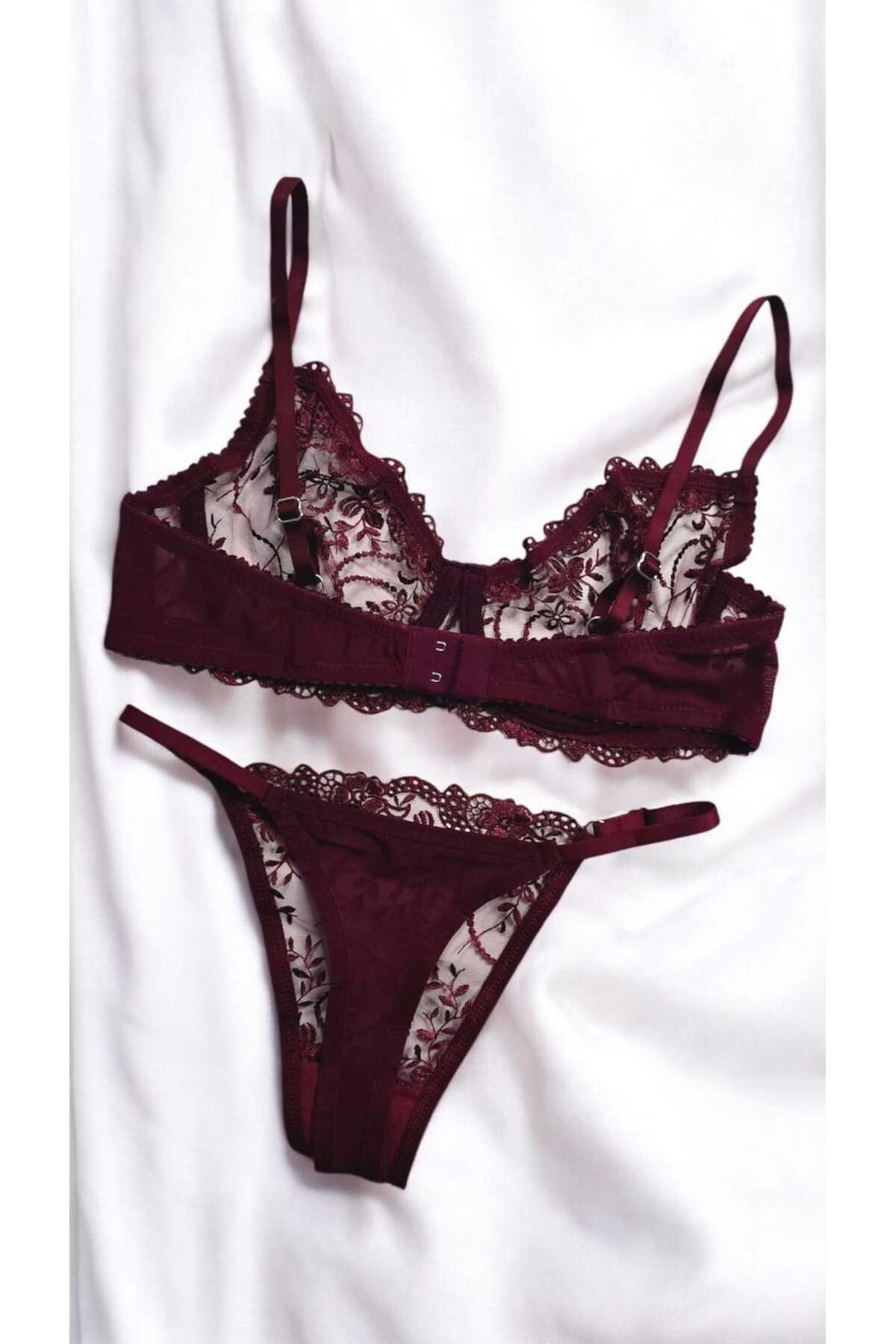 Mark Bells  Dantelli bralet takım - Görsel 3