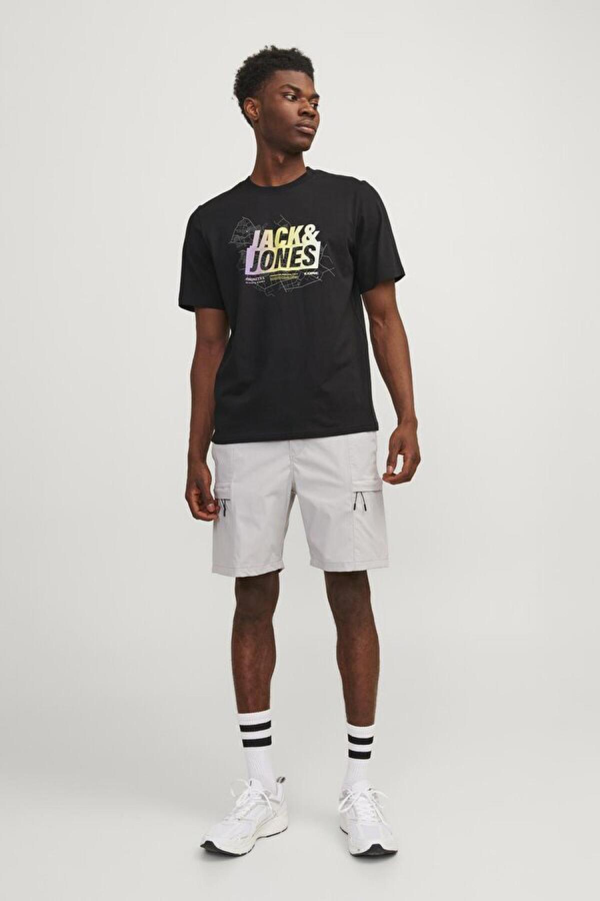تیشرت مردانه طرح دار آستین کوتاه | جک اند جونز Jack & Jones 12257908 - تصویر 5