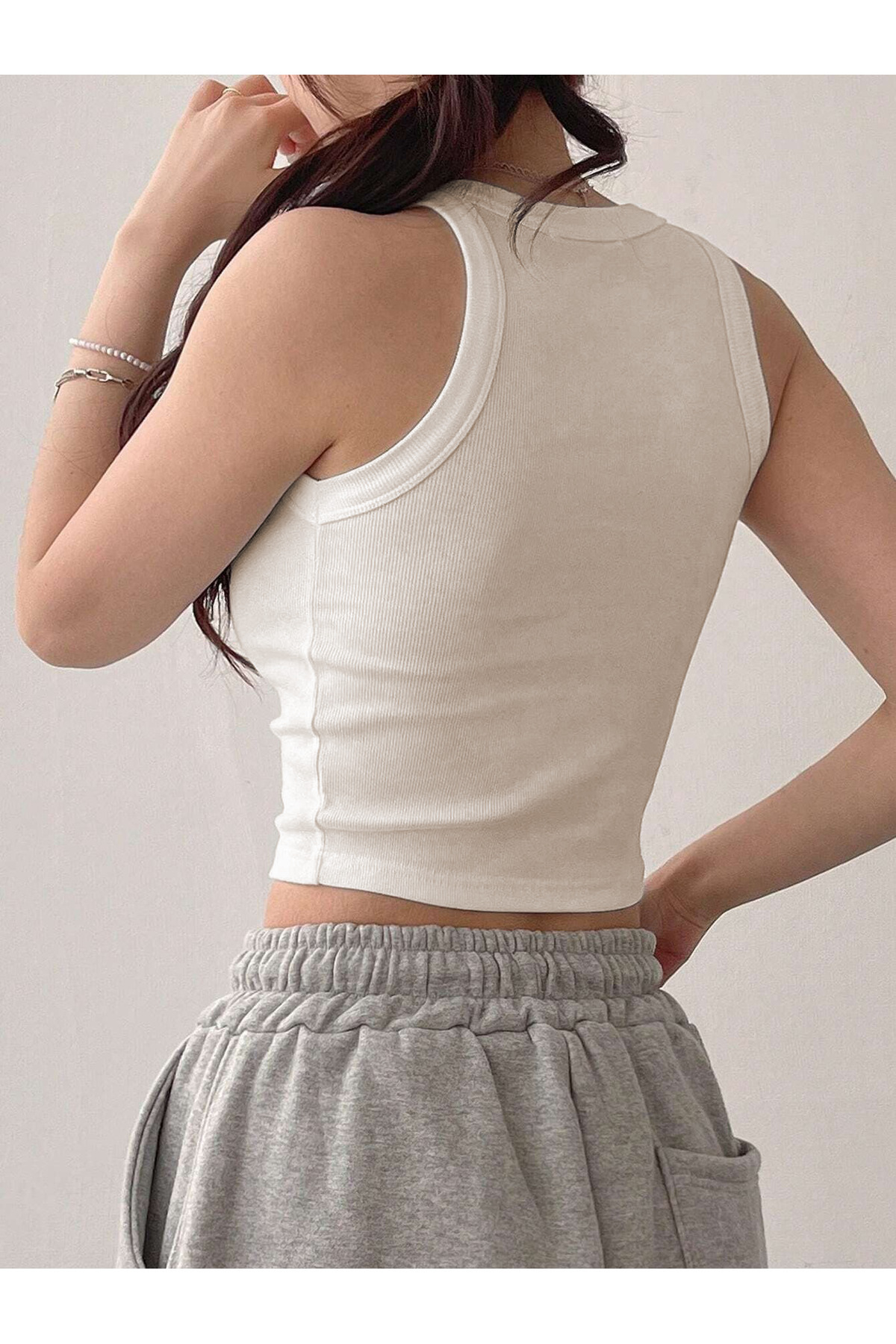 LAVDERUAR-Fit Form Flexible Camisole Fabric Crop Tank Top 3