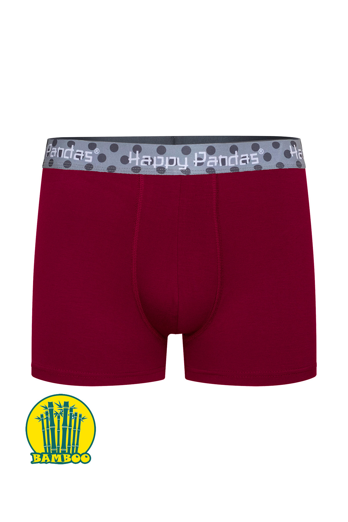 BRAINWEAR-Men's Lycra Bamboo Digital Written Boxer - Creation of Happy Panda 1