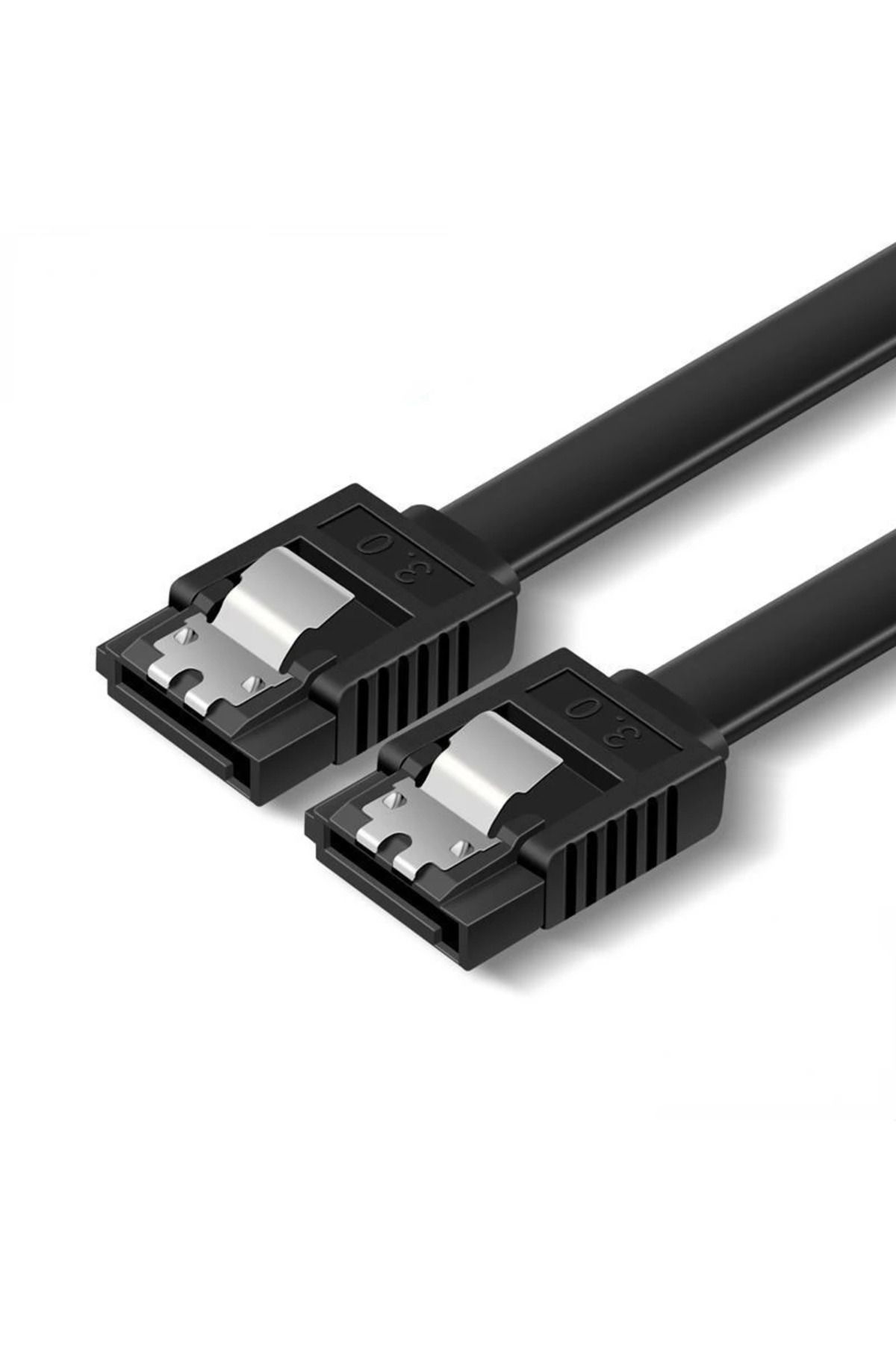 Choice-Black Straight Head Sata 3.0 Hard Disk Data Cable Solid State Hard Disk Serial Data Cable Flexible S 1