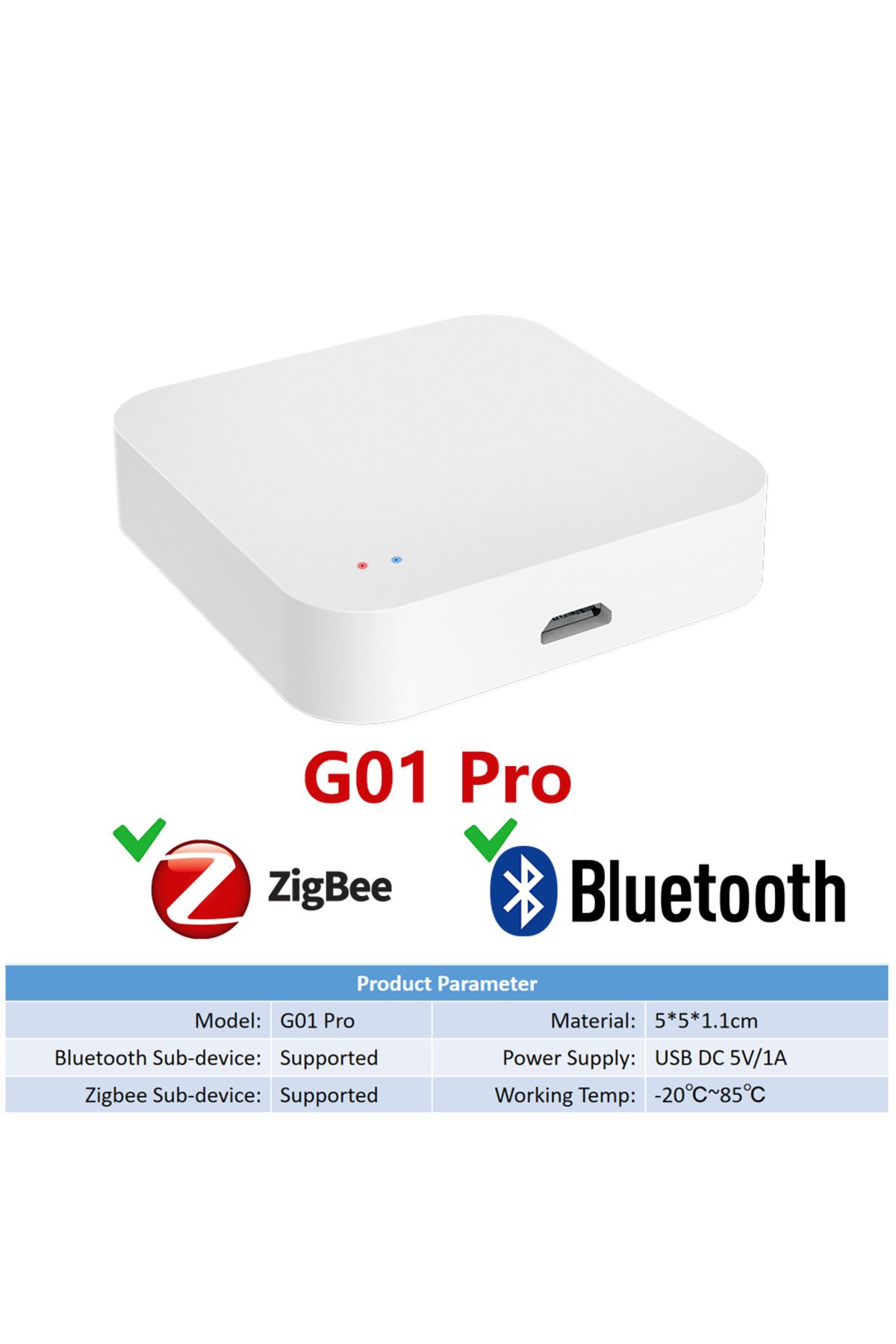 Choice-بوابة G01 Pro Tuya Zigbee اللاسلكية لأتمتة المنزل الذكي لأجهزة Zigbee عبر Smart Life 1