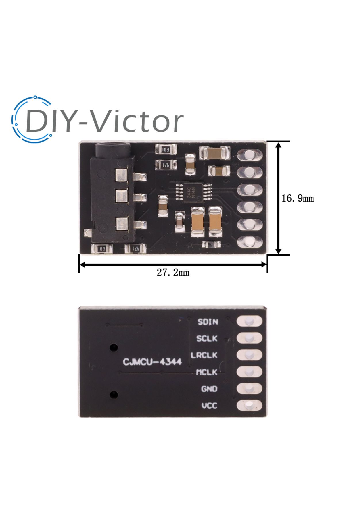 Choice-CS4344 D/A Conversion Module Stereo Audio Converter Stereo Audio Connection 2kHz-200kHz I2S Inter... 6