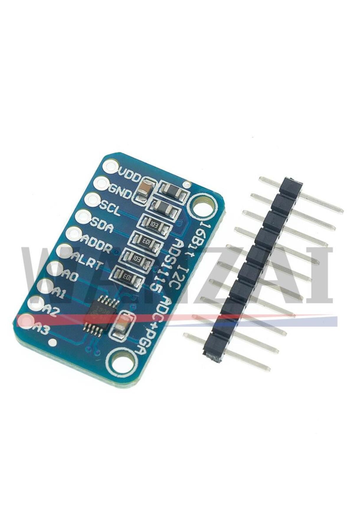 Bolantedz-16 Bit I2C ADS1115 Module ADC 4 Channel With Pro Gain Amplifier RPi Development Board 4
