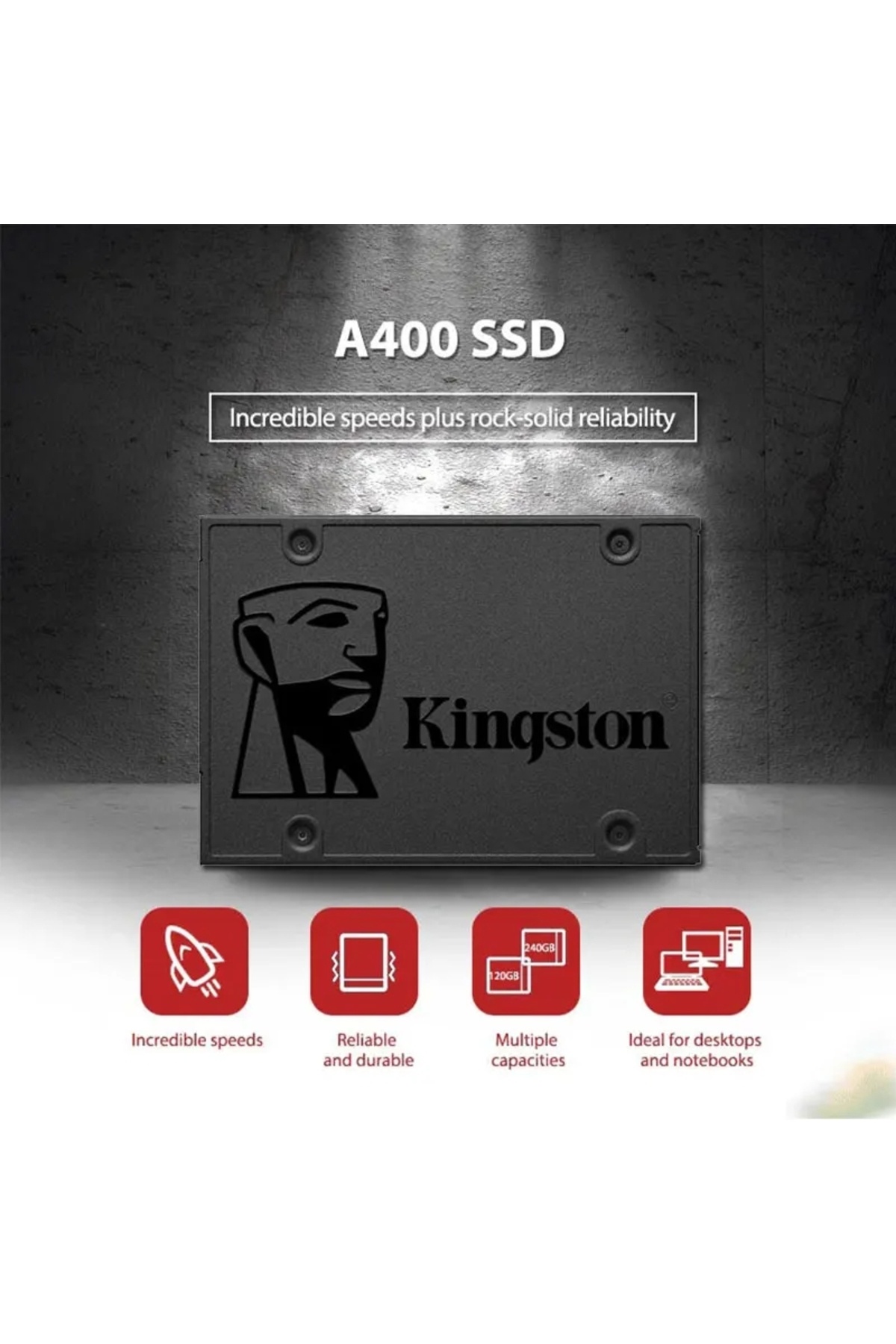 Kingston-240GB Kingston 960GB Sata SSD A400 SATAIII 2.5Inch 480GB SSD Hard Drive Disk HDD Solid State Drive D 4