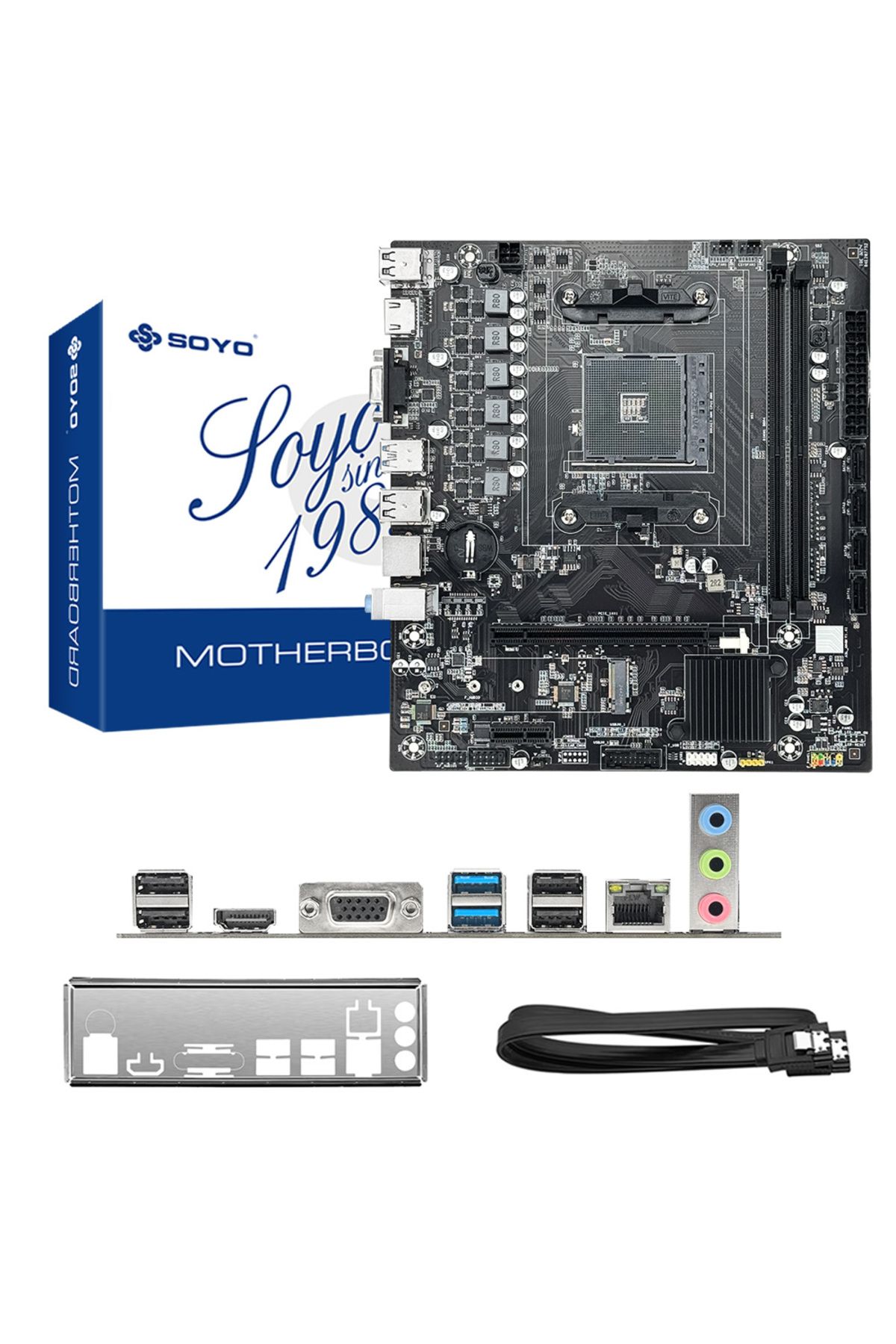 Choice-Amd B450m Soyo Motherboard Classic Amd B450m Dual-channel Ddr4 Memory Am4 Mainboard M.2 Nvme (suppor 4