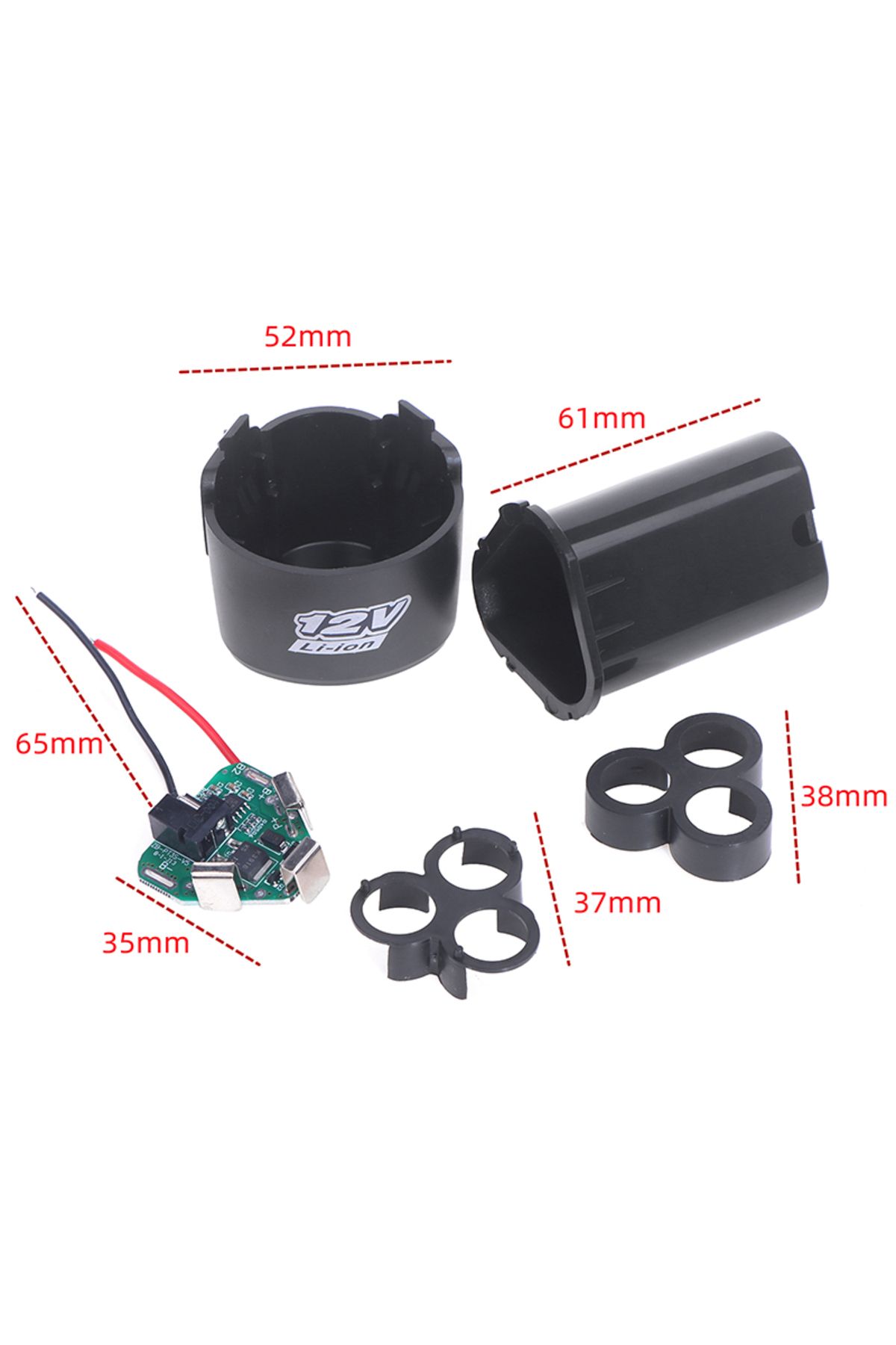 JETTING-18650 Lithium Box Circuit Pack Shell Case Bracket Hand Drill Power Li-ion Battery Protection Boar... 2