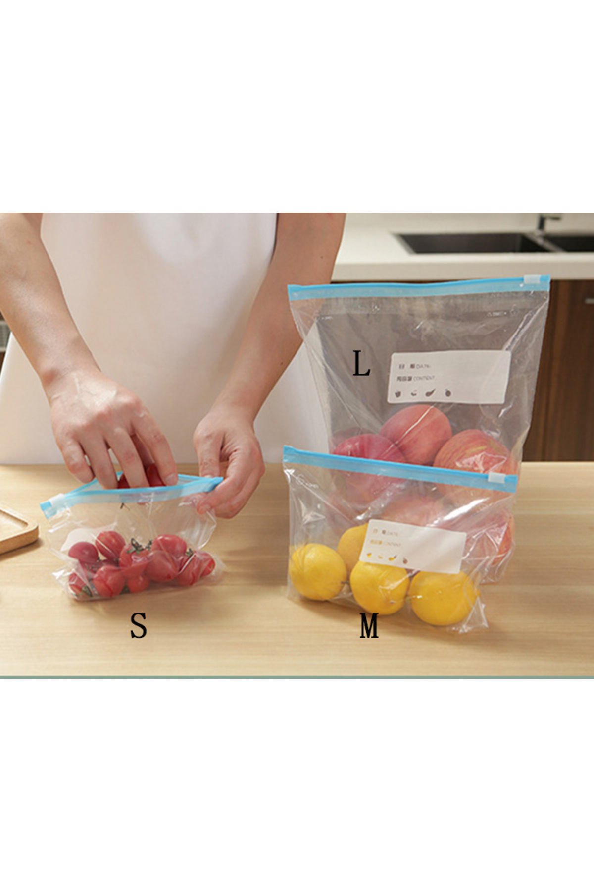 Choice-M Transparent 10pcs Thickened Sliding Lock Bag for Refrigerator Refrigeration, Freezing, Storage, Co 1
