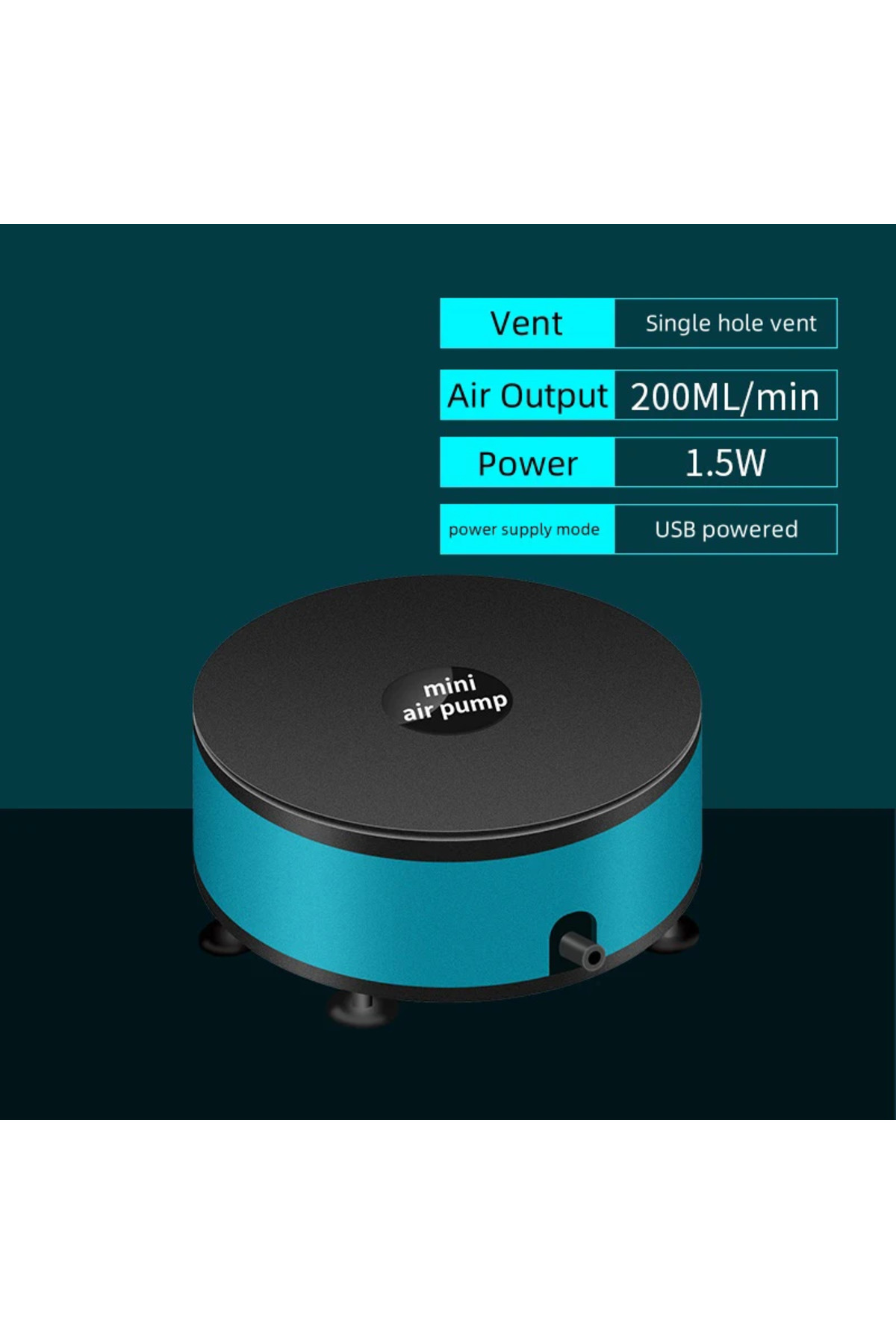 Org Pump Choice Single oxygen pump Aquarium Oxygen Air Pump USB DC Low Pressure ...
