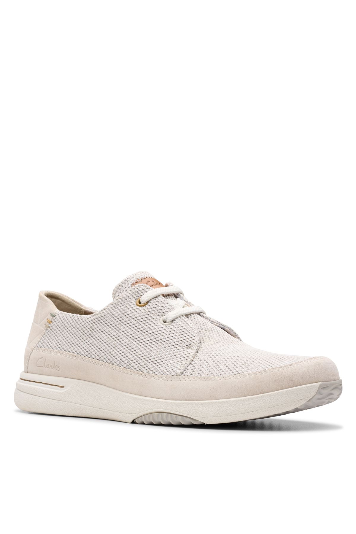 کفش های کژوال مردانه توری سهولت روزانه سفید پوست CLARKS