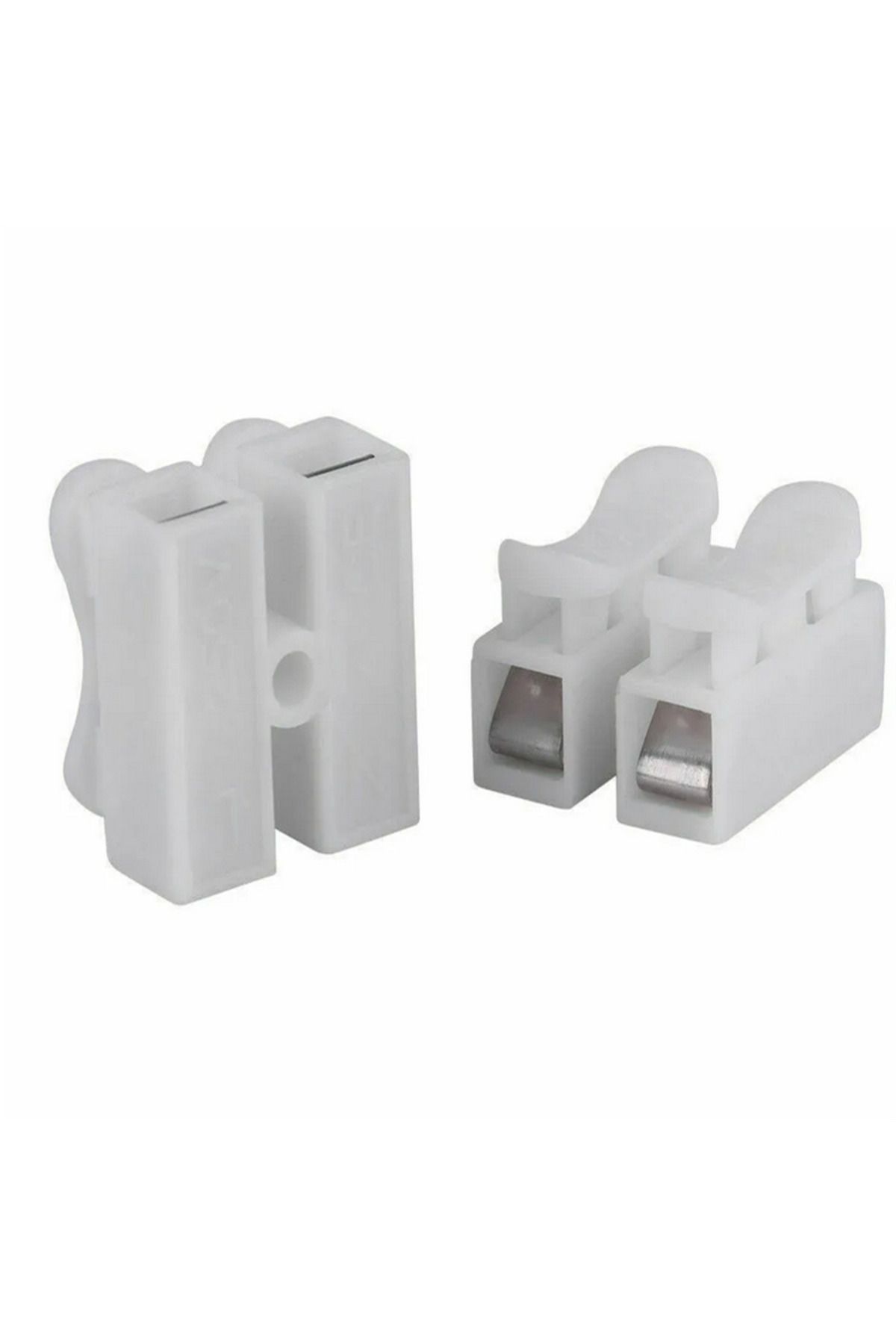 AOKIN-20pcs CH2 Spring Quick Wire Connectors Cable Clamps Terminal Block LED Strip Light Replace Electr... 3