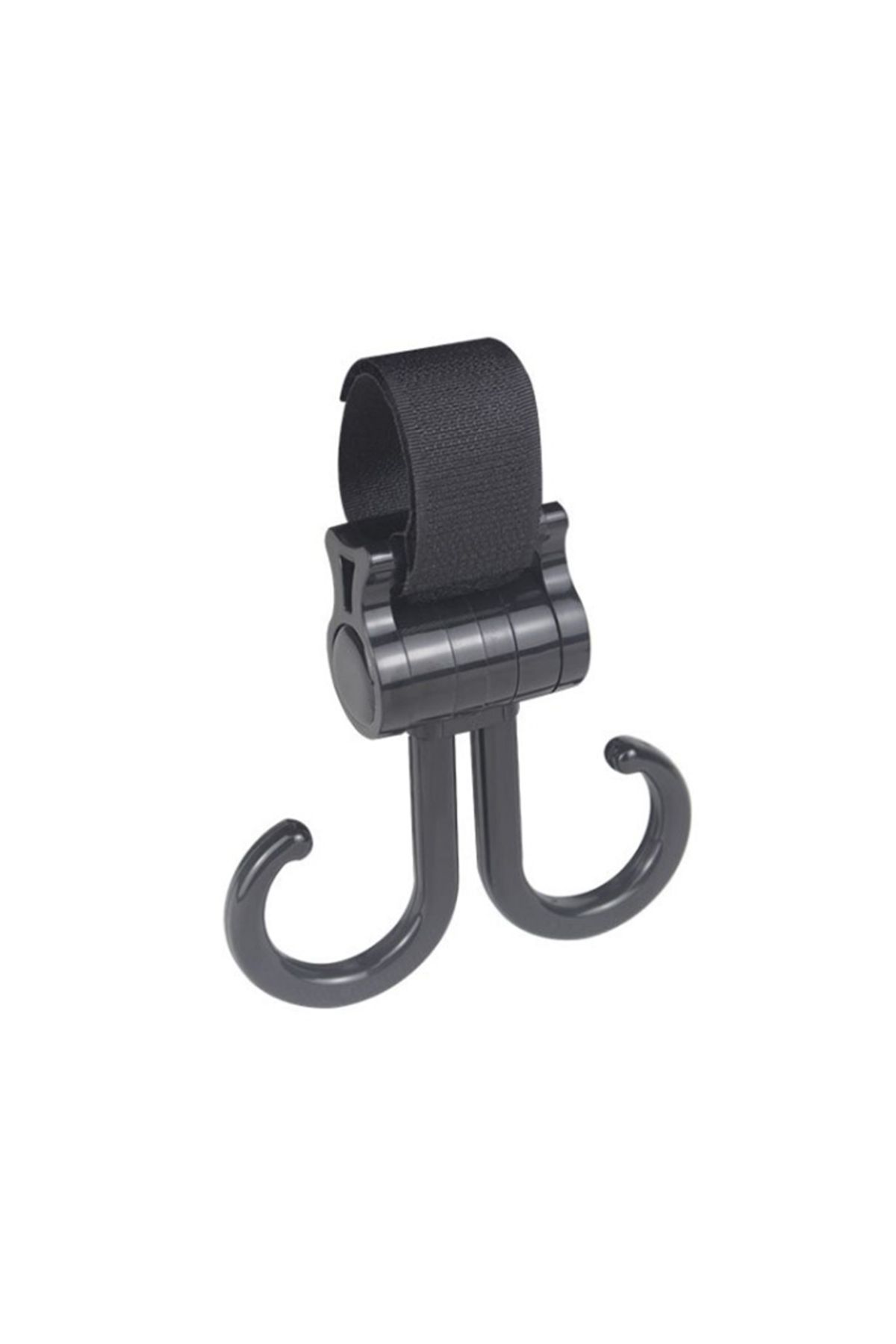 Choice-A2 Double Hook Baby Stroller Hanger 360-degree Rotation Adjustment Cart Hook and Loop Fastener Strol 1