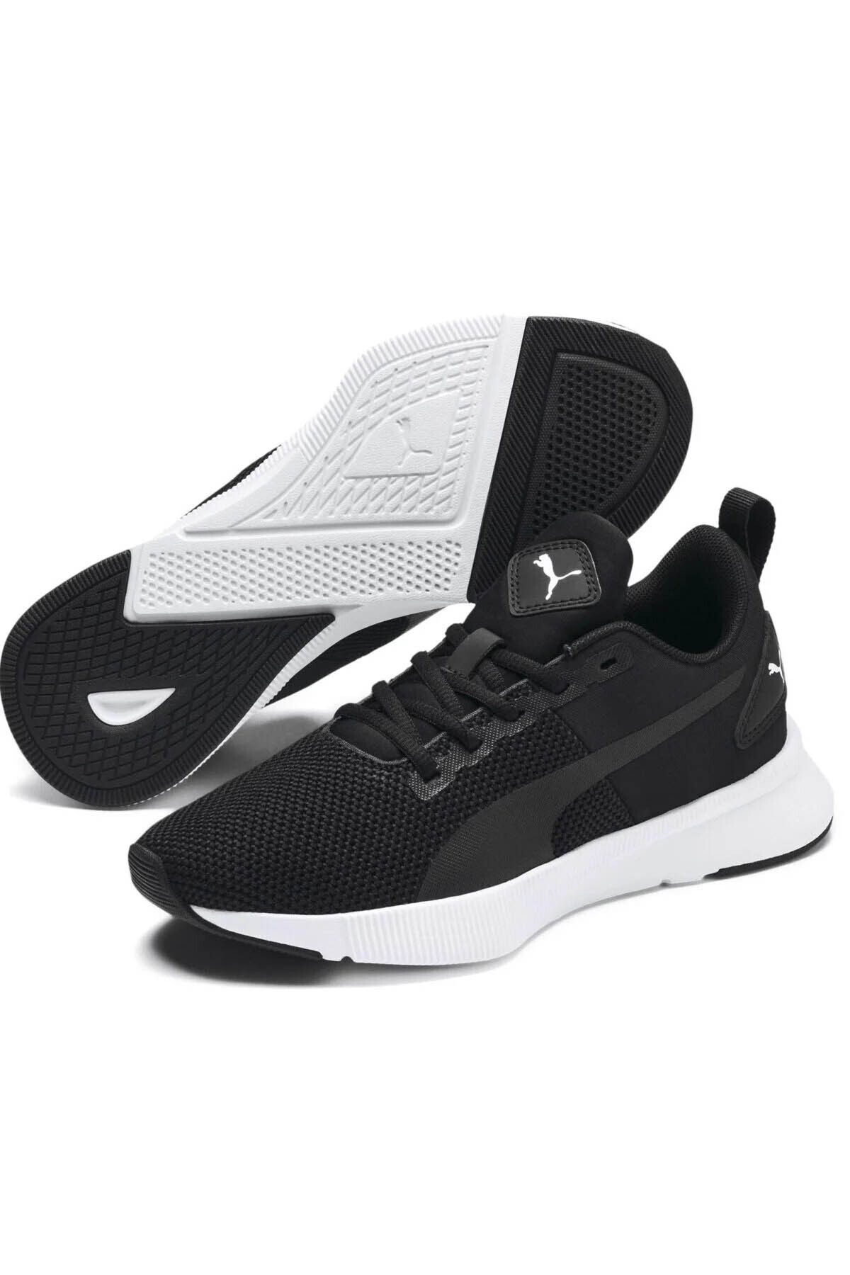 Puma-Flyer Runner Jr Black - White Unisex Running & Training Shoes 192928 -01 2
