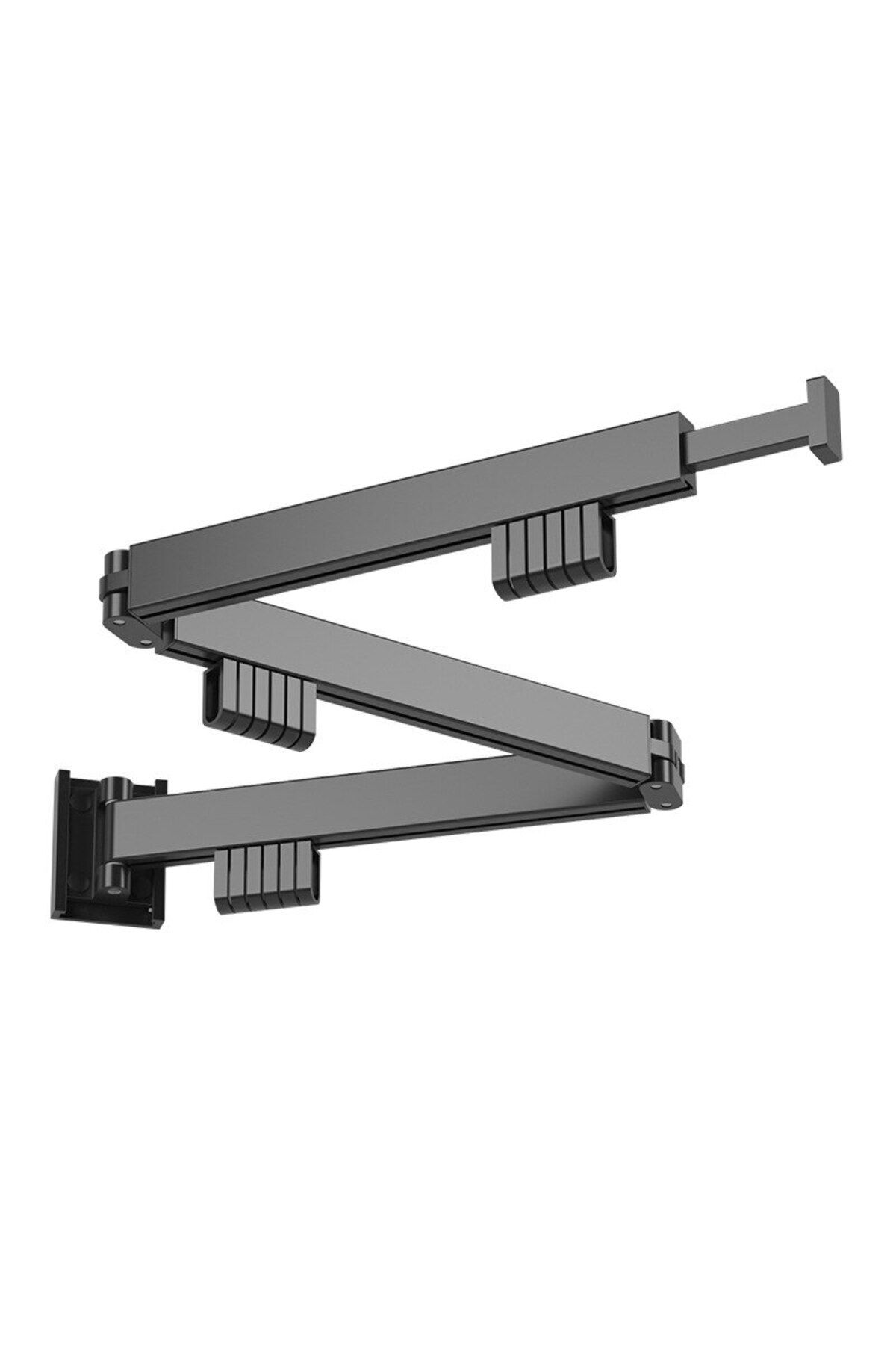 Choice-One rod Black G1060 Wall-Mounted Foldable Aluminum Alloy Clothes Drying Rack Perfect for Balcony Bed 7