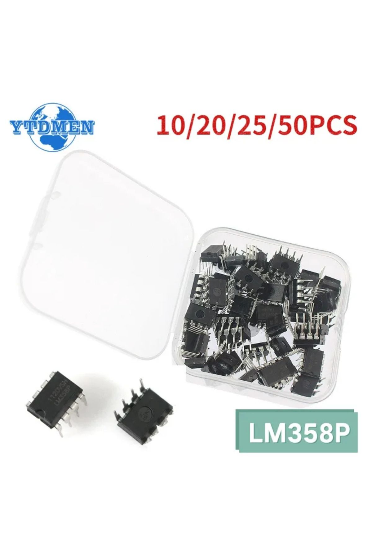 YTDMEN-20pcs Without box 10-50PCS LM358P Operational Amplifier DIP8 LM358 IC Chip Kit Integrated Circuits K 8