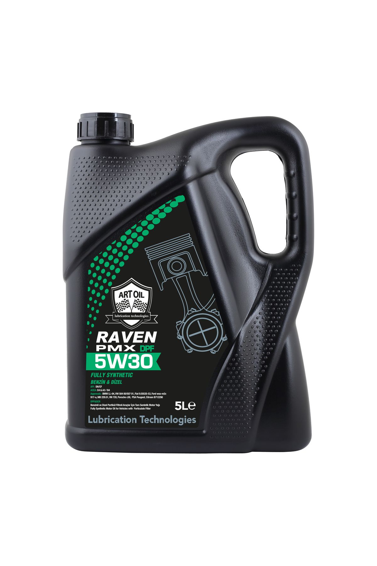 artoil RAVEN 5W-30 PMX TAM SENTETİK MOTOR YAĞI 5 LİTRE (2025 ÜRETİM)