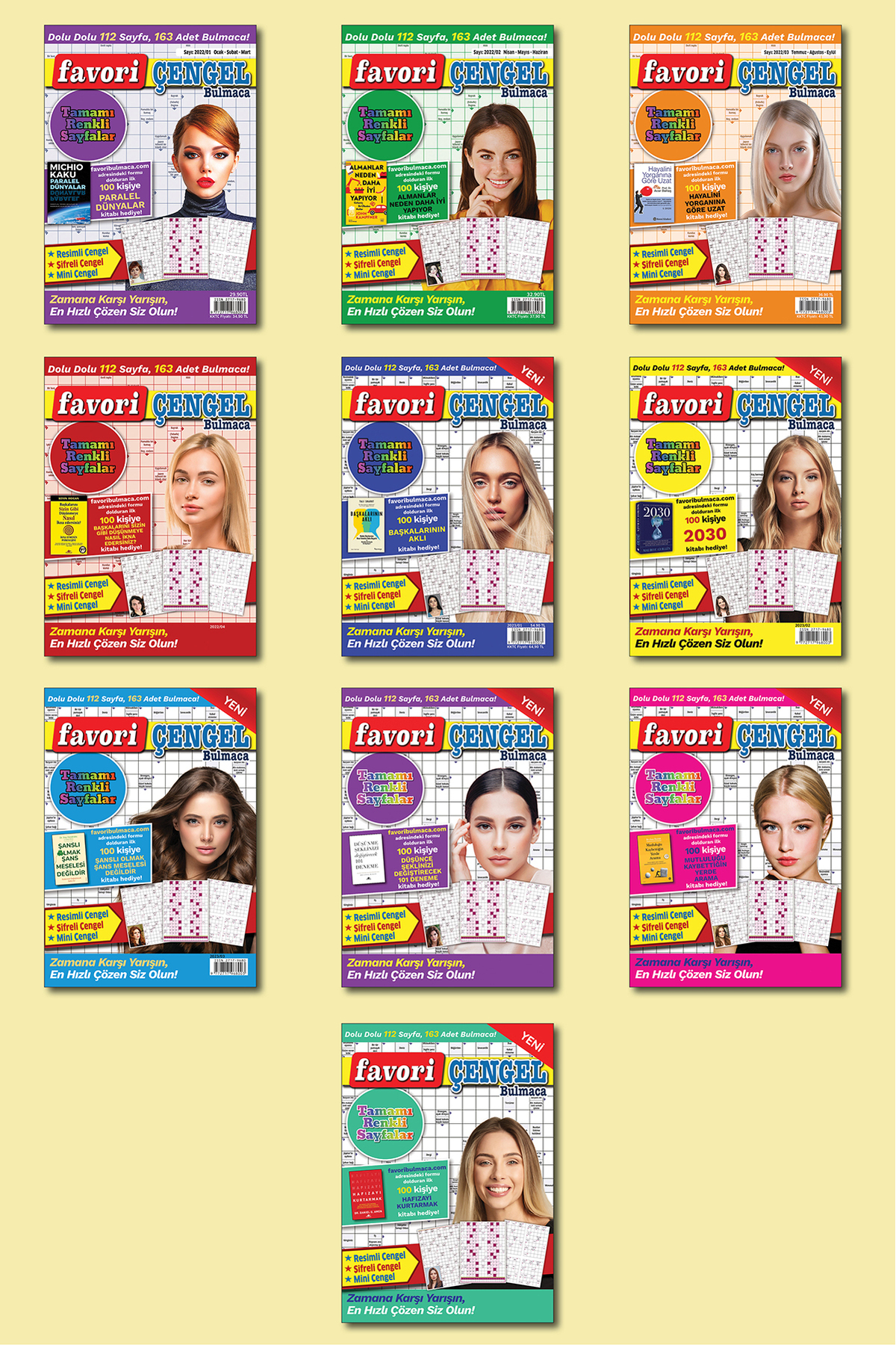 Maxi Yayıncılık Favori Çengel Bulmaca 10'li Set-1 - Fiyatı, Yorumları