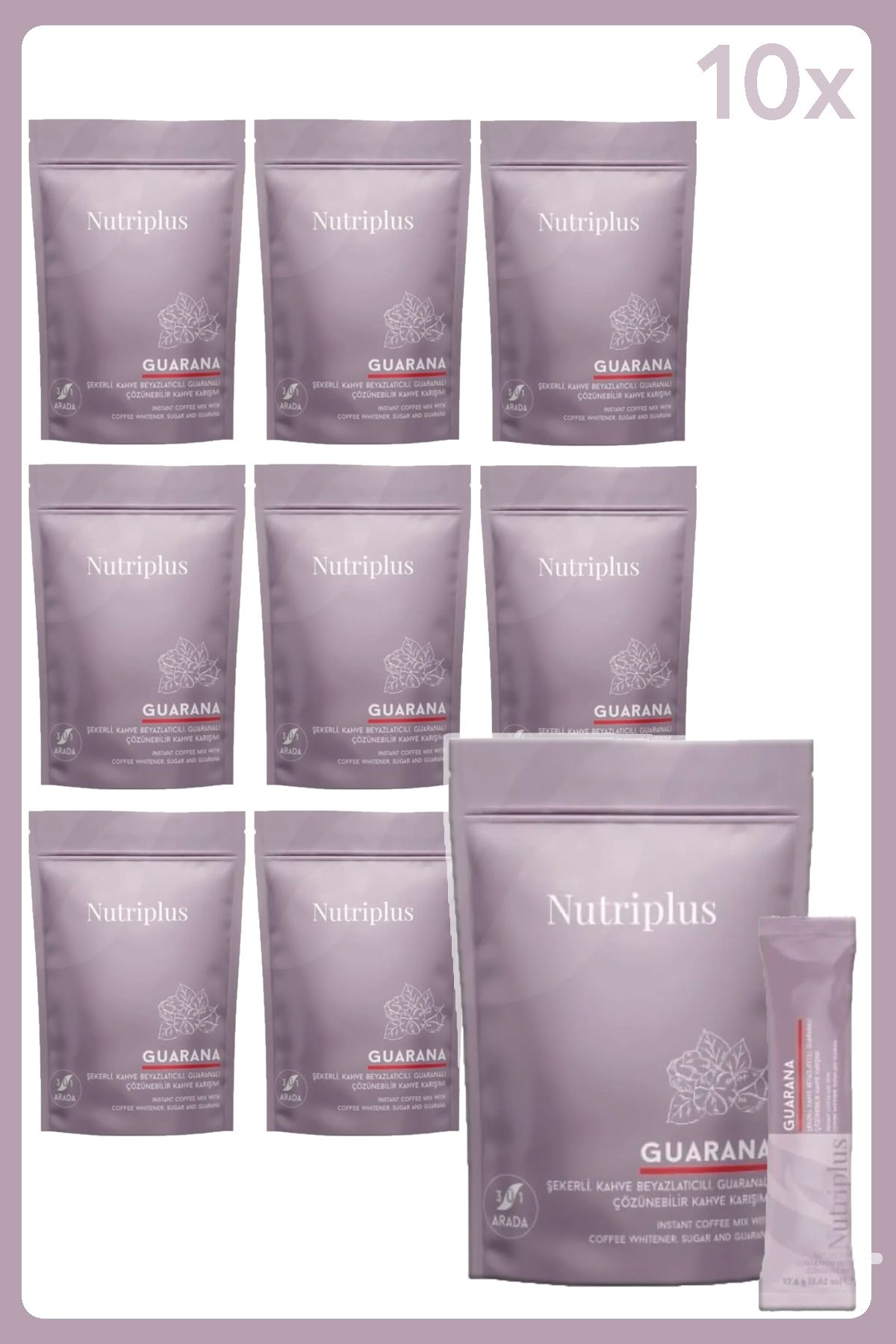 Farmasi 10'Lu Nutriplus Guarana 3'ü 1 Arada Kahve 17.6 gr - 15 Adet
