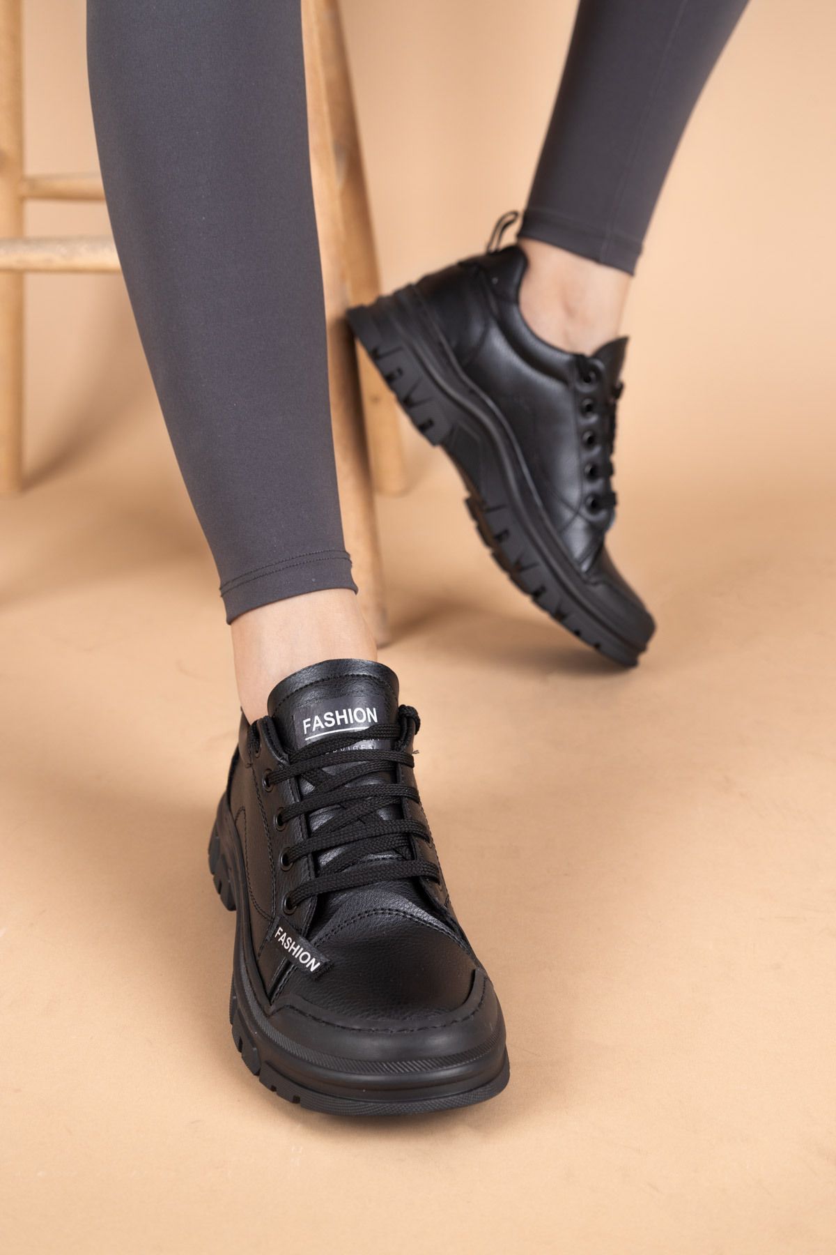 Getcho-Florun Black Women's Casual Shoes 2