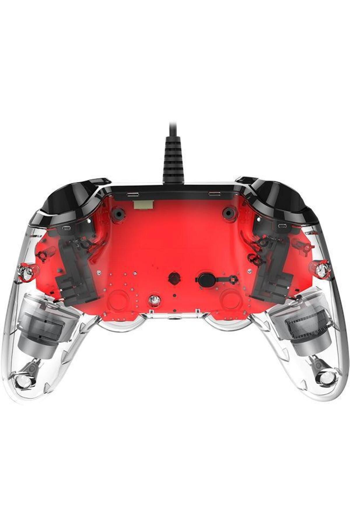 Nacon-Nacon Wired Illuminated Compact Controller, for PS4 (Red) 4
