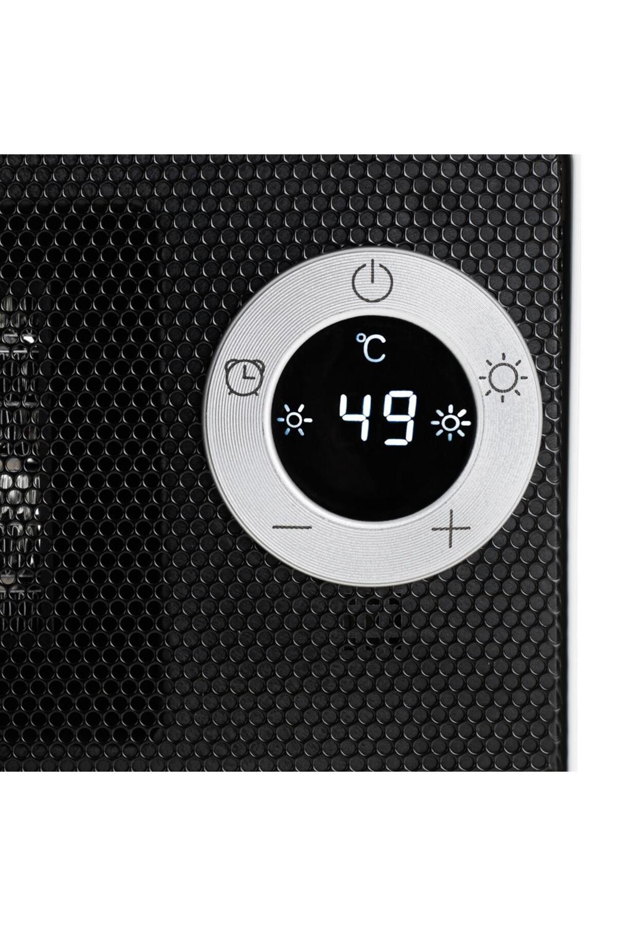 adler-Ceramic heater with LCD Adler 7746, 1000 W, 2 power levels, Timer, Touch control (White) 4