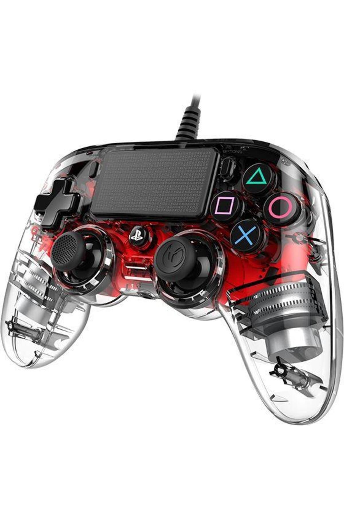 Nacon-Nacon Wired Illuminated Compact Controller, for PS4 (Red) 2