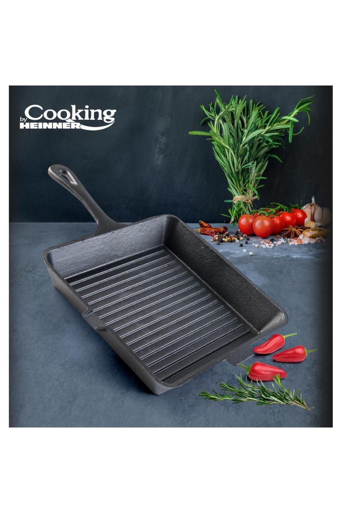 Heinner-Pure cast iron grill pan Heinner HR-TNJ-G25, 25 x 4.7 cm 3