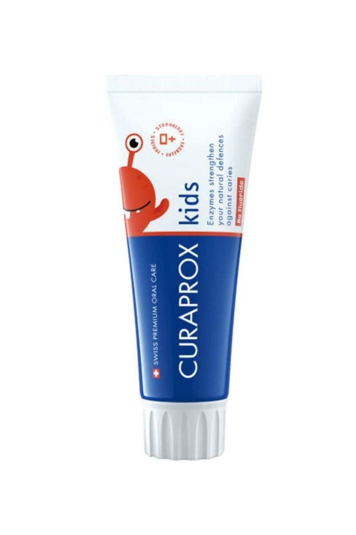 Curaprox Enzycal Kids Flörürsüz Diş Macunu 60 ml Çilekli
