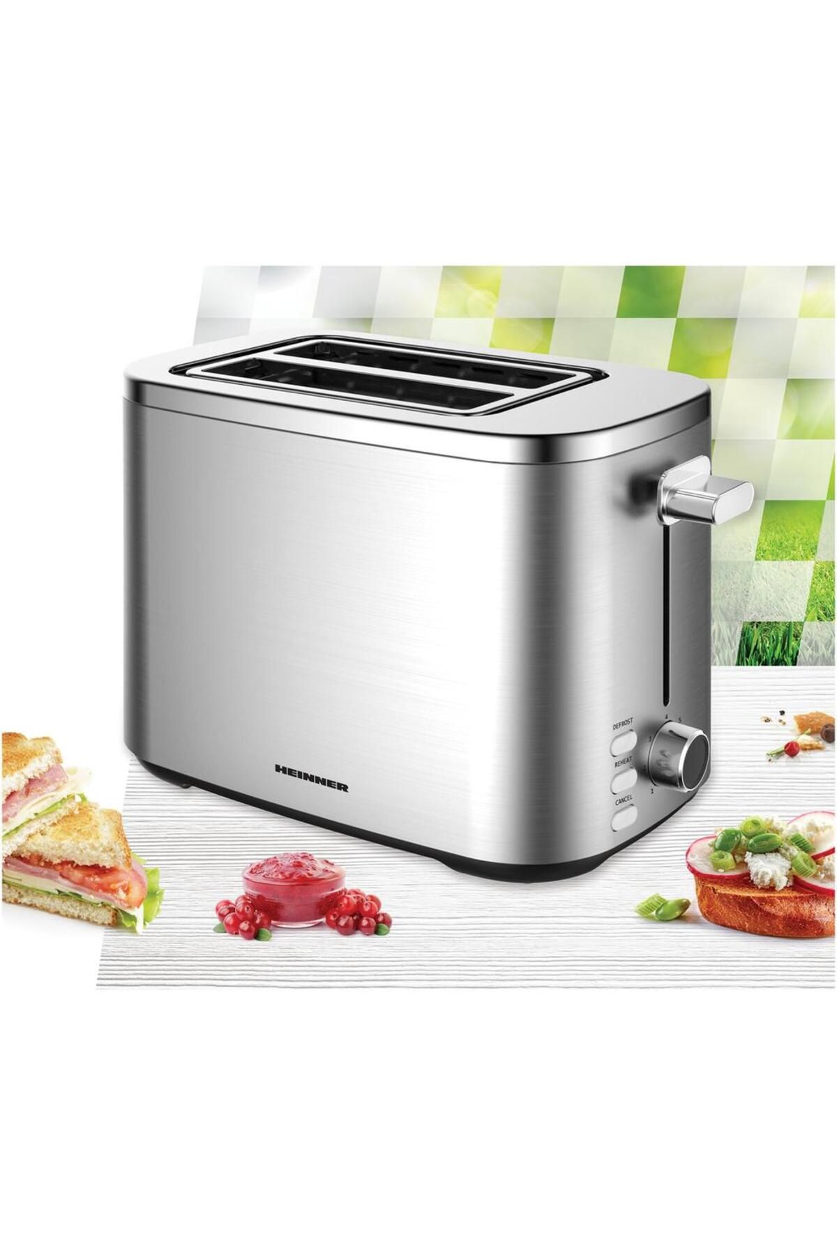Heinner-Heinner sparkle toast toaster HTP-800SS, 800w, 2-slice capacity, 7 browning levels 3