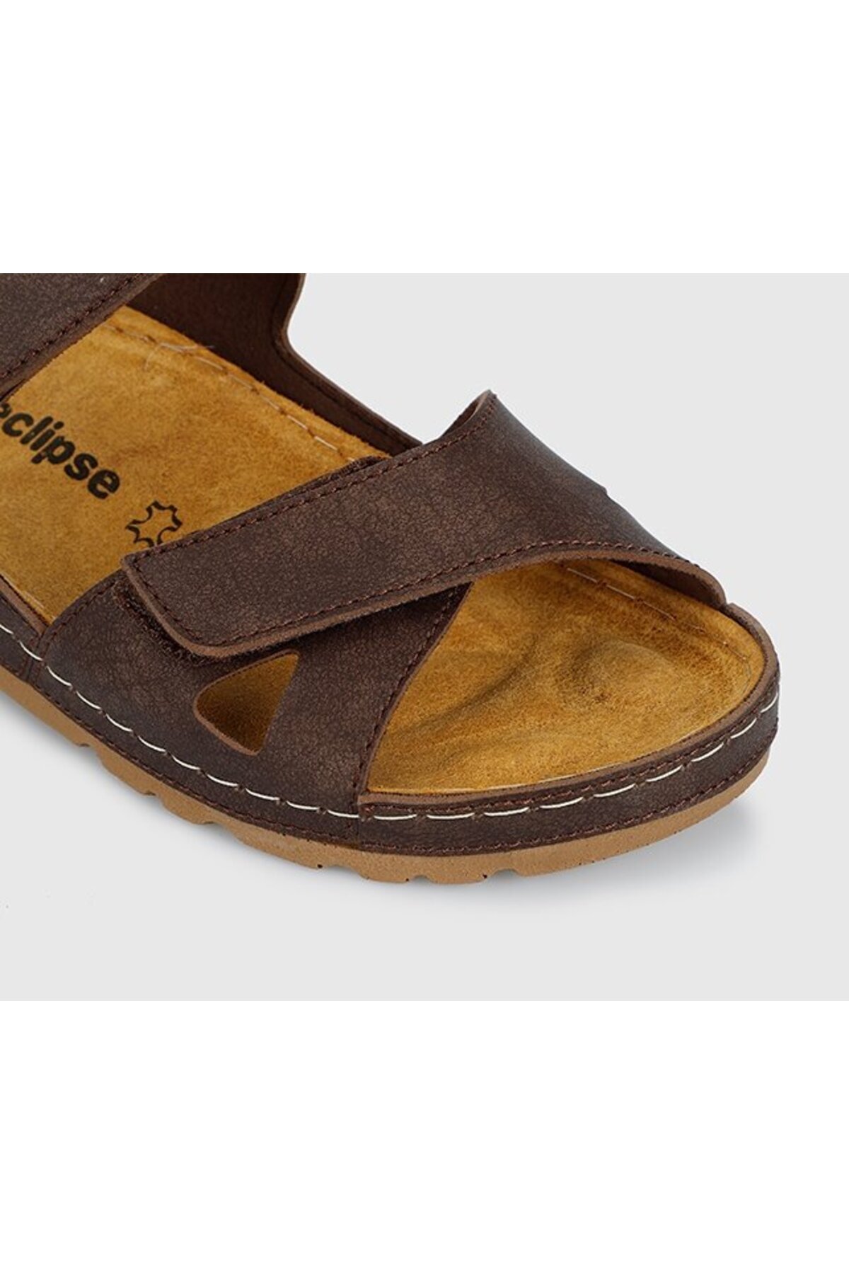 Eclipse-Women's Flat Brown Sandals 5