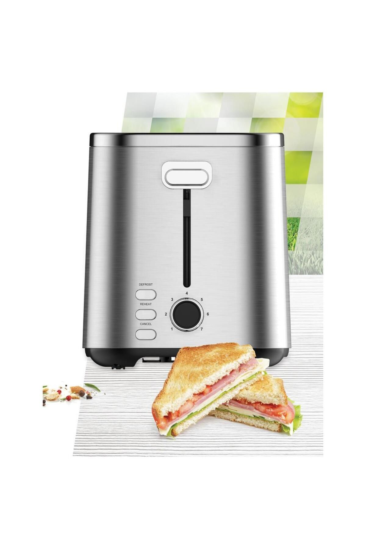 Heinner-Heinner sparkle toast toaster HTP-800SS, 800w, 2-slice capacity, 7 browning levels 4