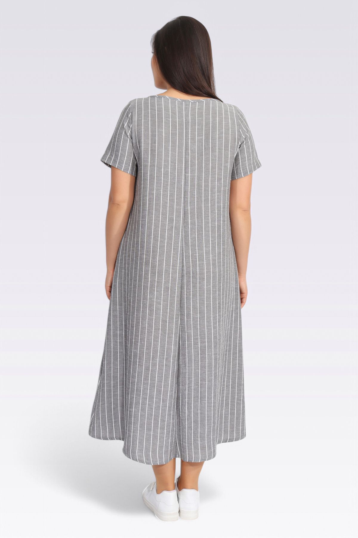 TOLGA SARAÇOĞLU-40433 ROCHIE LUNGĂ DETALIE DUNĂ GRI 4