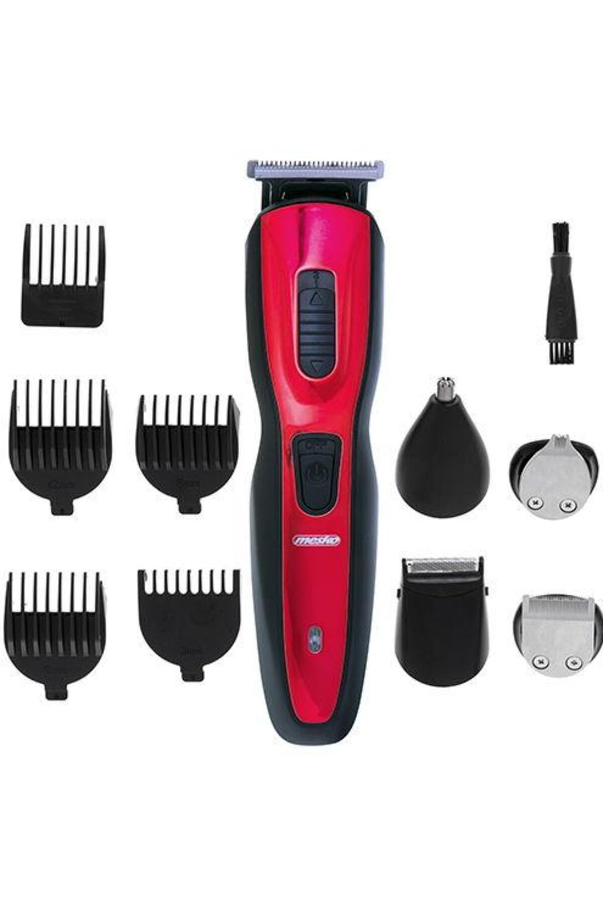 MESKO-Mesko MS 2931 5 in 1 Multifunctional Trimmer Set, Facial and Body Trimming (Black/Red) 3