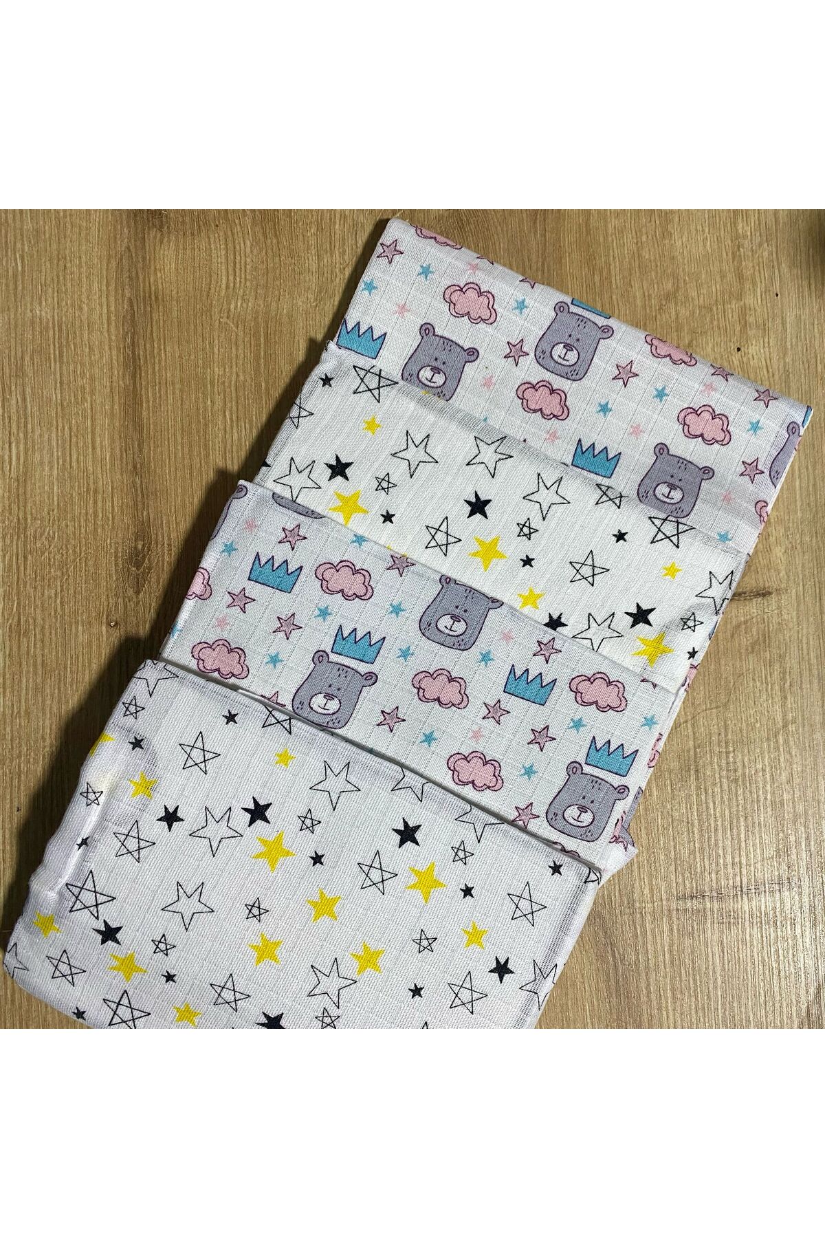 Harry&Millie Bebek Çok Amaçlı Müslin Örtü/battaniye 4'lü fotoğrafı 2 (önizleme)