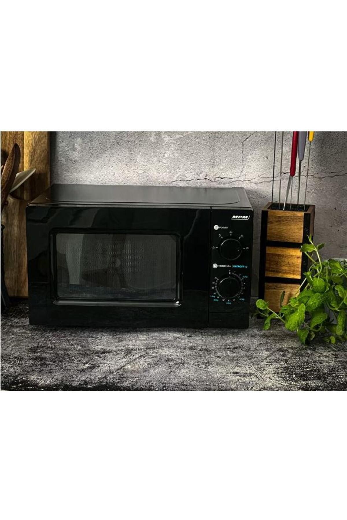 MPM-Cuptor cu microunde MPM MPM-20-KMM-11, 700 W, 20 L, Dezghetare, Timer, 5 trepte de incalzire (Negru) 4