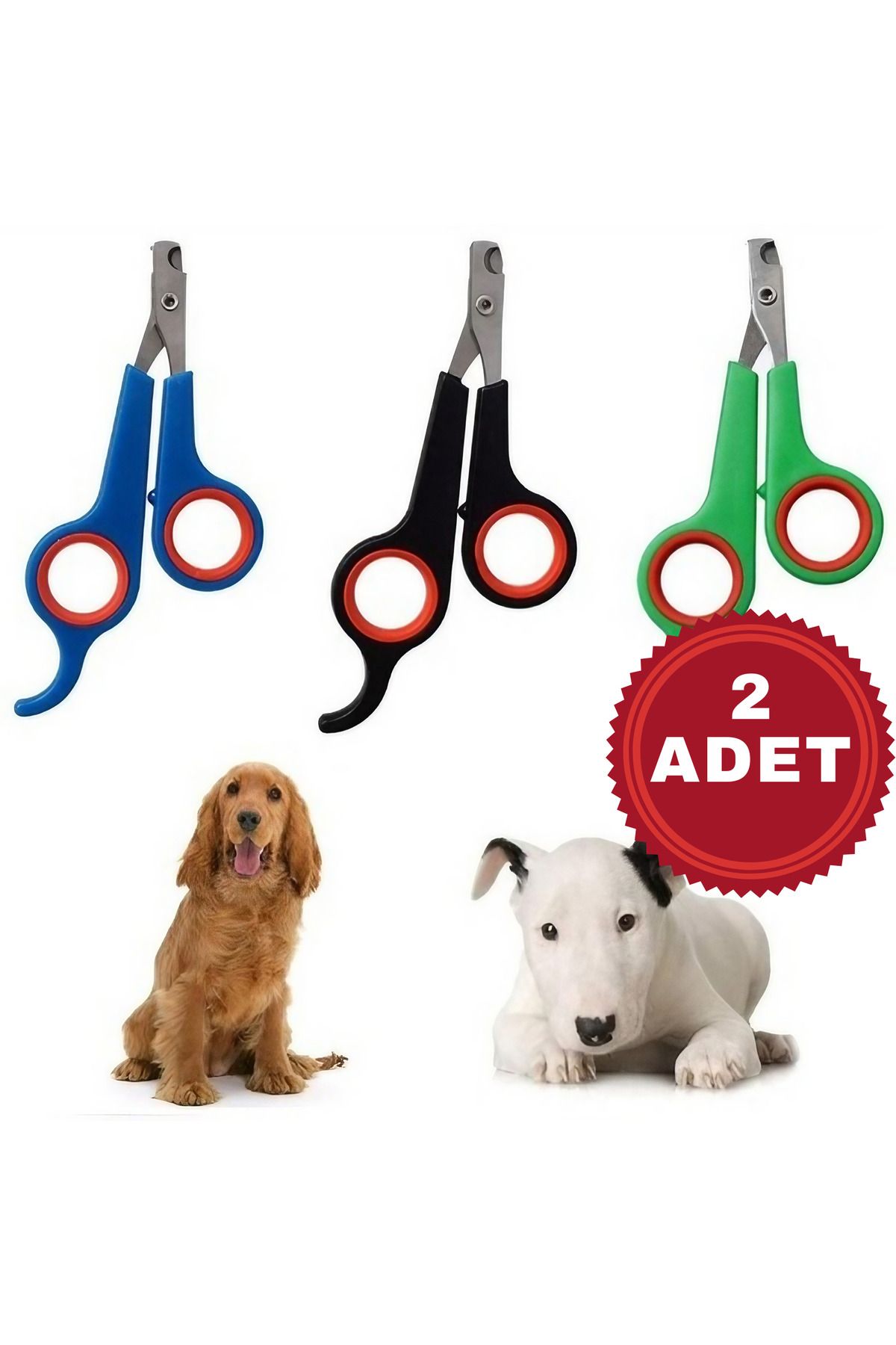MUUN STORE Renkli Kedi Köpek Tırnak Makası 2 Adet
