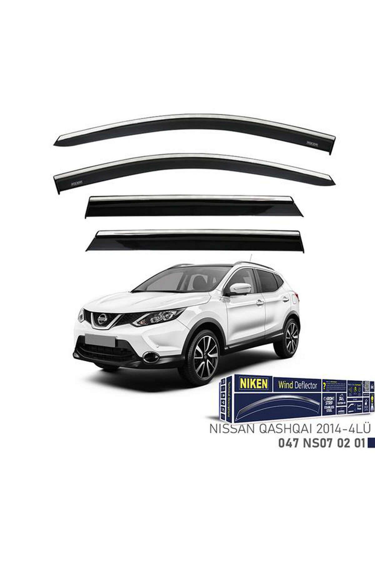 Universsal KROMLU CAM RÜZGARLIĞI NISSAN QASHQAI 2014- 4LÜ 1493231706