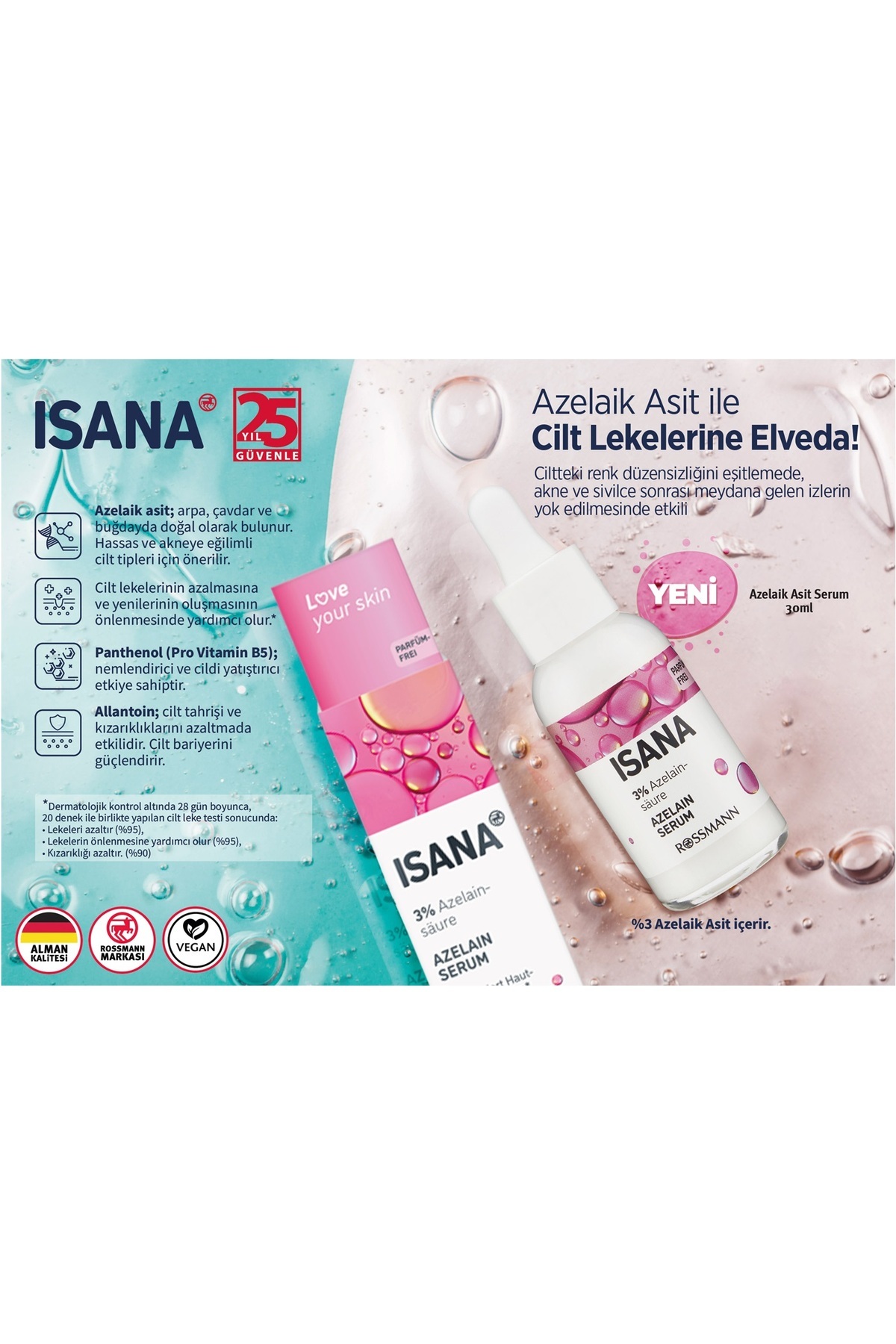 Love Your Skin Serum Azelaik Asit 30 ml — GKC1423 — تصویر 3 از 4