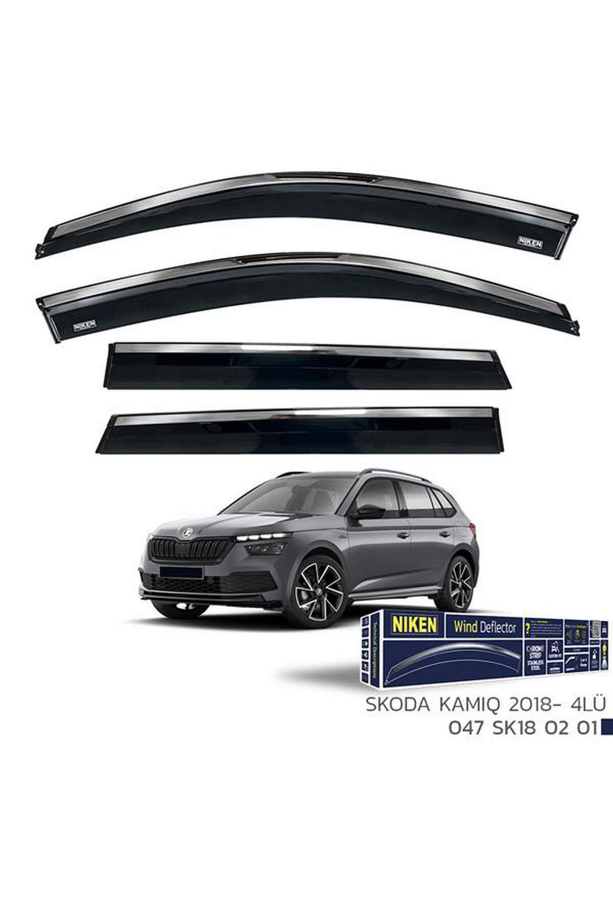 Universsal KROMLU CAM RÜZGARLIĞI SKODA KAMIQ 2018- 4LÜ 1492655706